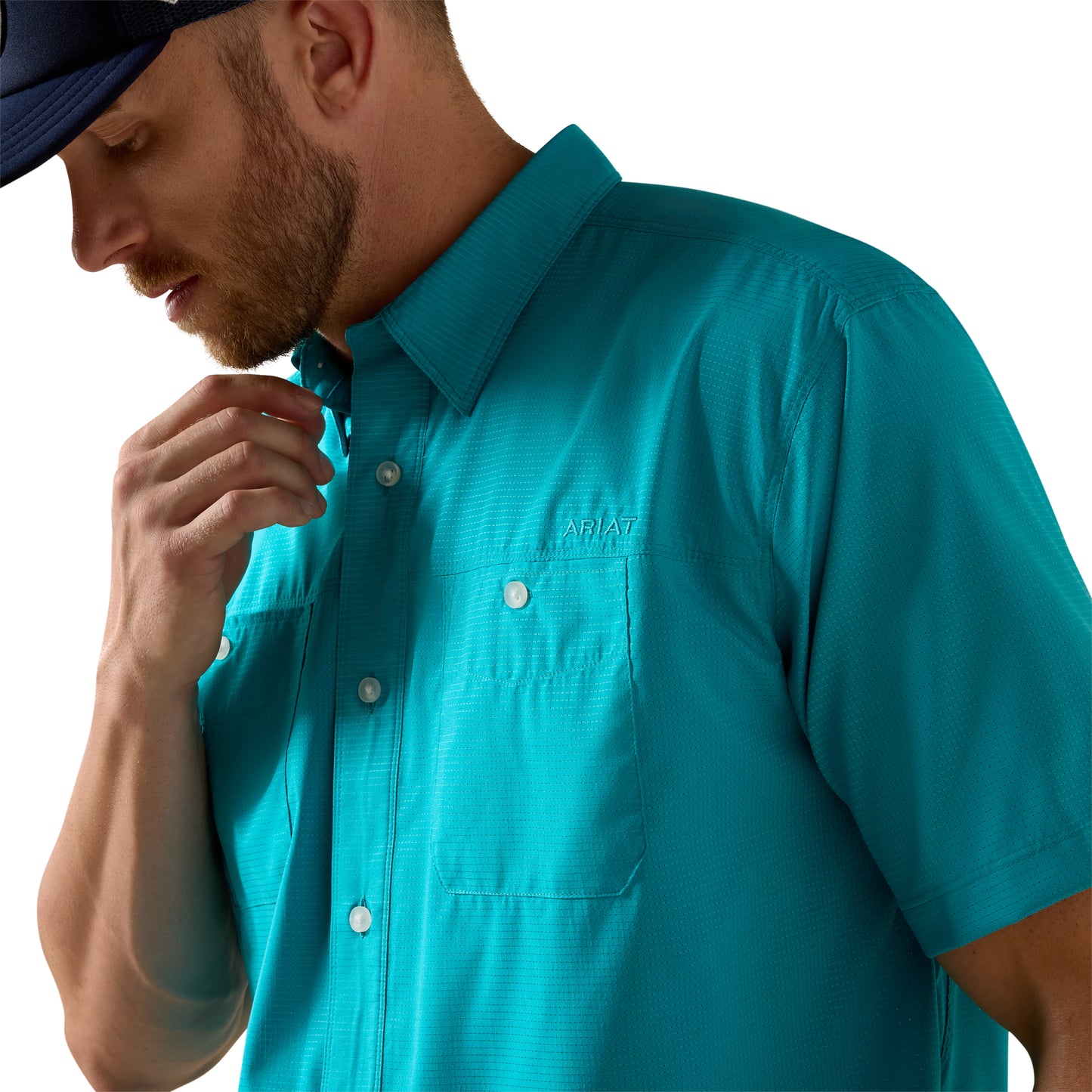 Ariat Men's 360 Airflow Miami Blue Classic Fit Shirt 10071464