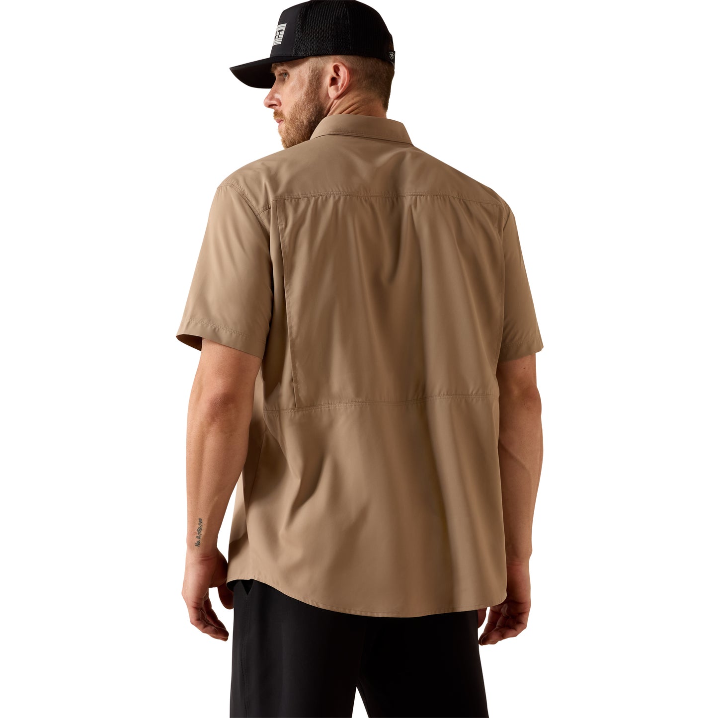 Ariat Men's VentTEK Outbound Taupe Grey Classic Fit Shirt 10071552