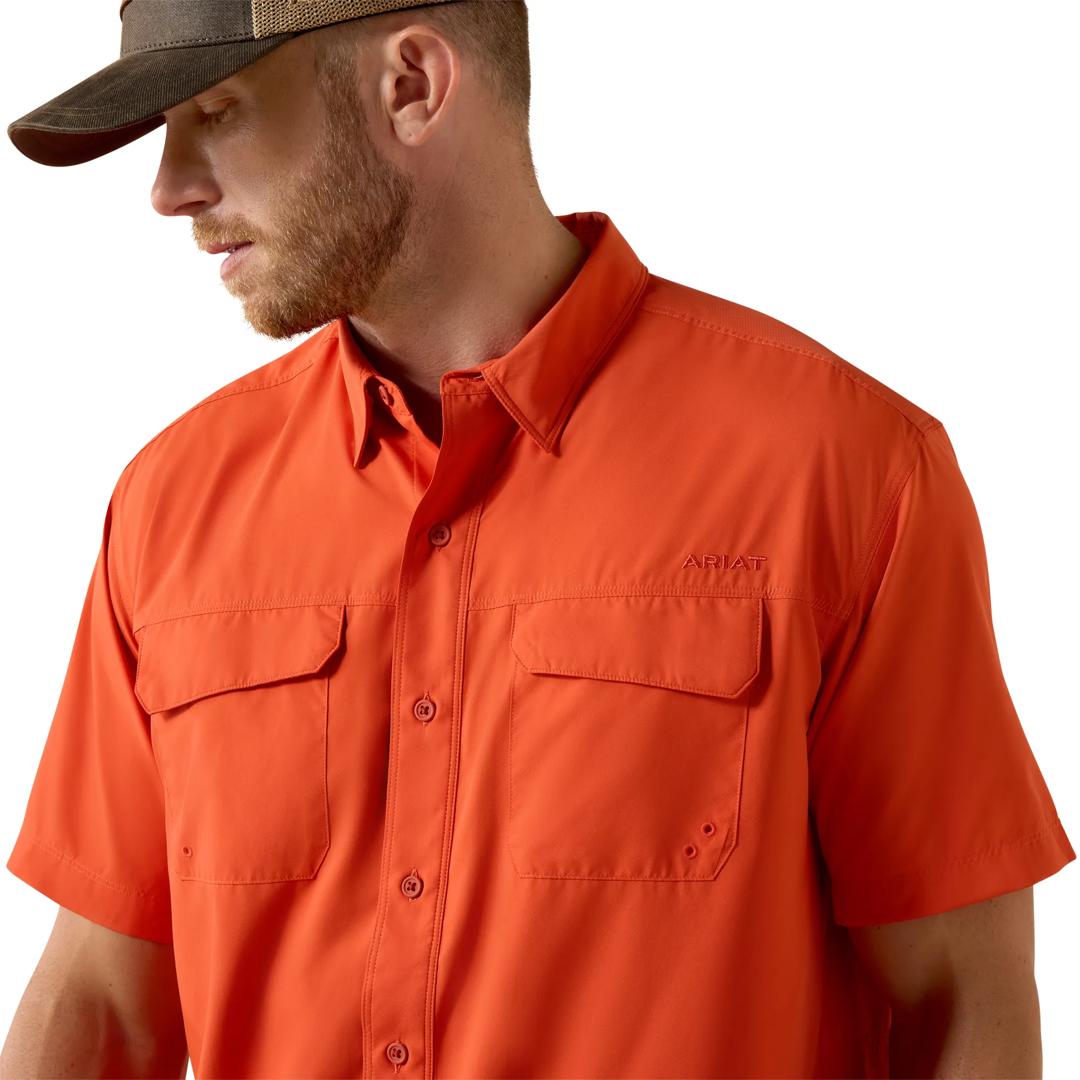 Ariat Men's VentTEK Paprika Red Outbound Classic Fit Shirt 10071553 detail02