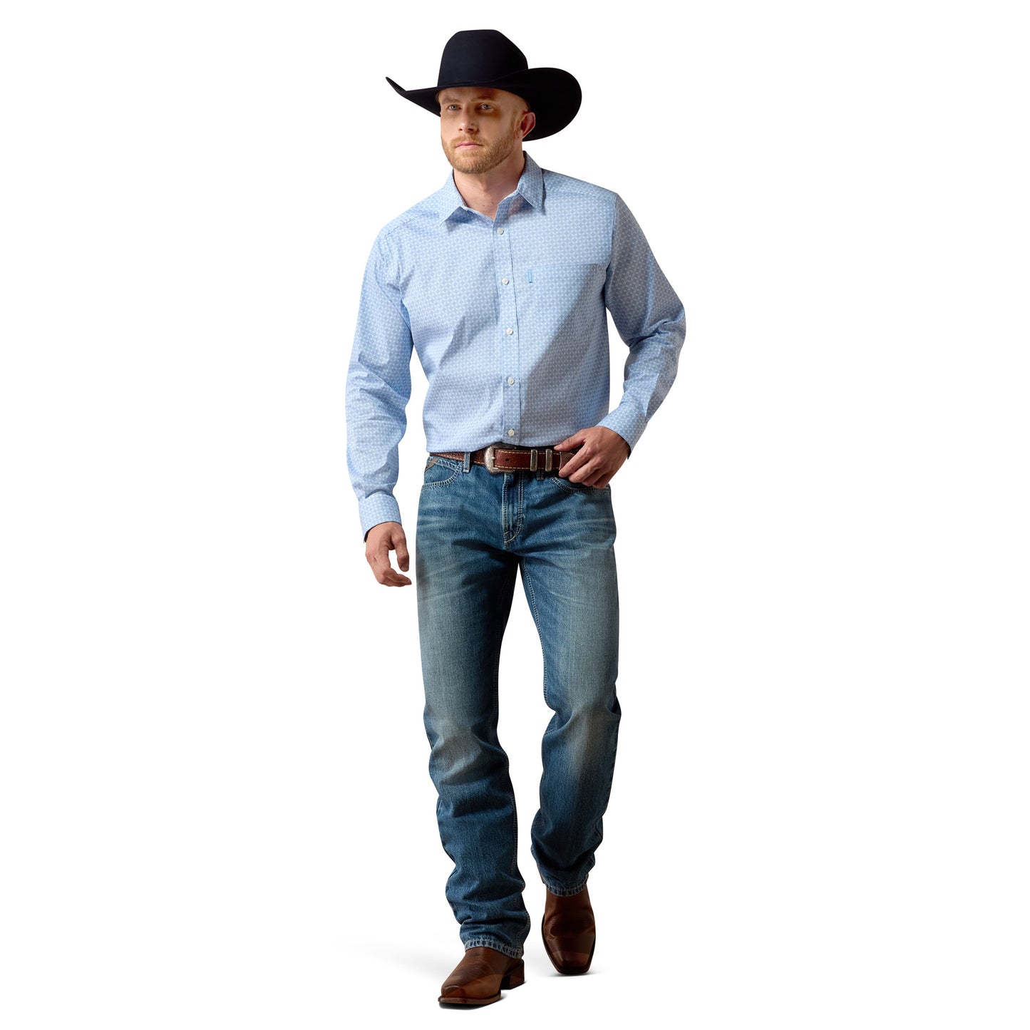 Ariat Men's Everything Classic Fit Blissful Blue Shirt 10071589