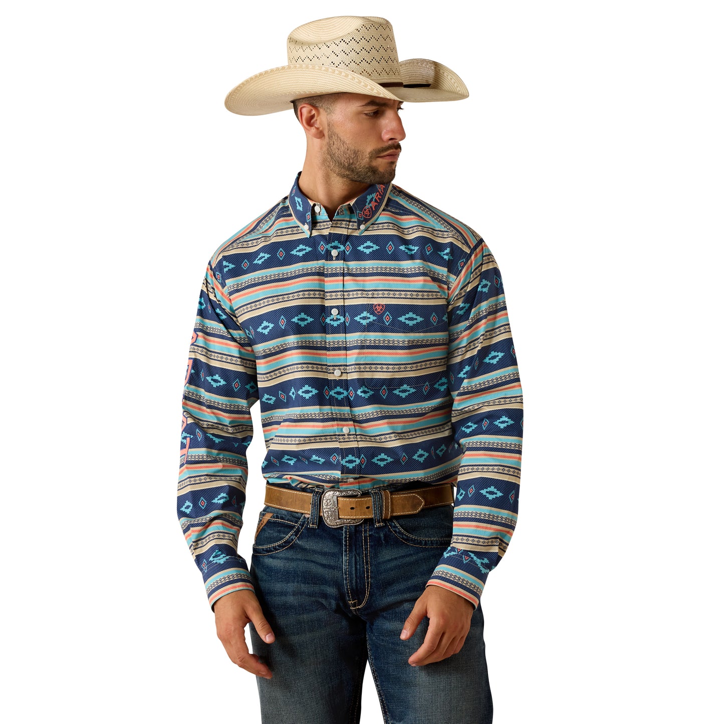 Ariat Men's Team Jet Classic Fit Button Down Shirt 10071717 Ariat Men's Team Jet Classic Fit Button Down Shirt 10071717