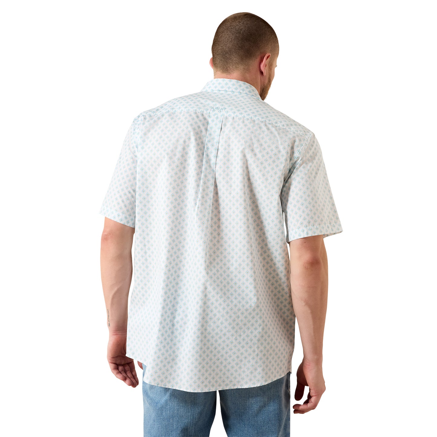 Ariat Men's Packert White Medallion Classic Fit Shirt 10071728