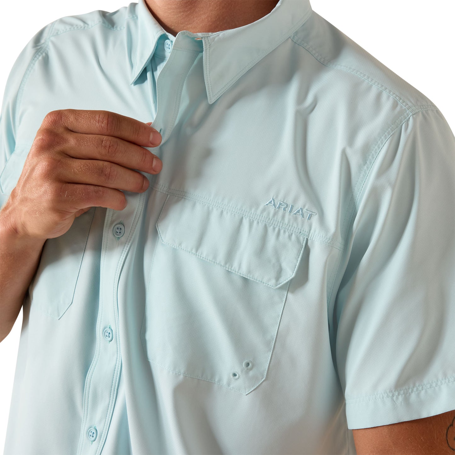 Ariat Men's VentTEK Blue Glow Outbound Fitted Shirt 10071763