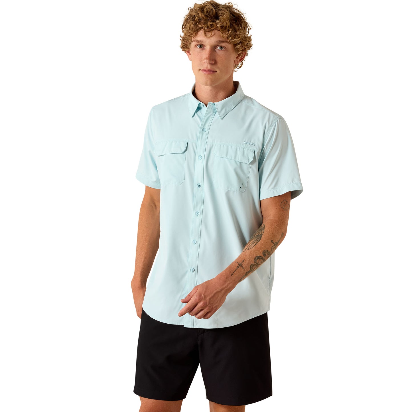 Ariat Men's VentTEK Blue Glow Outbound Fitted Shirt 10071763
