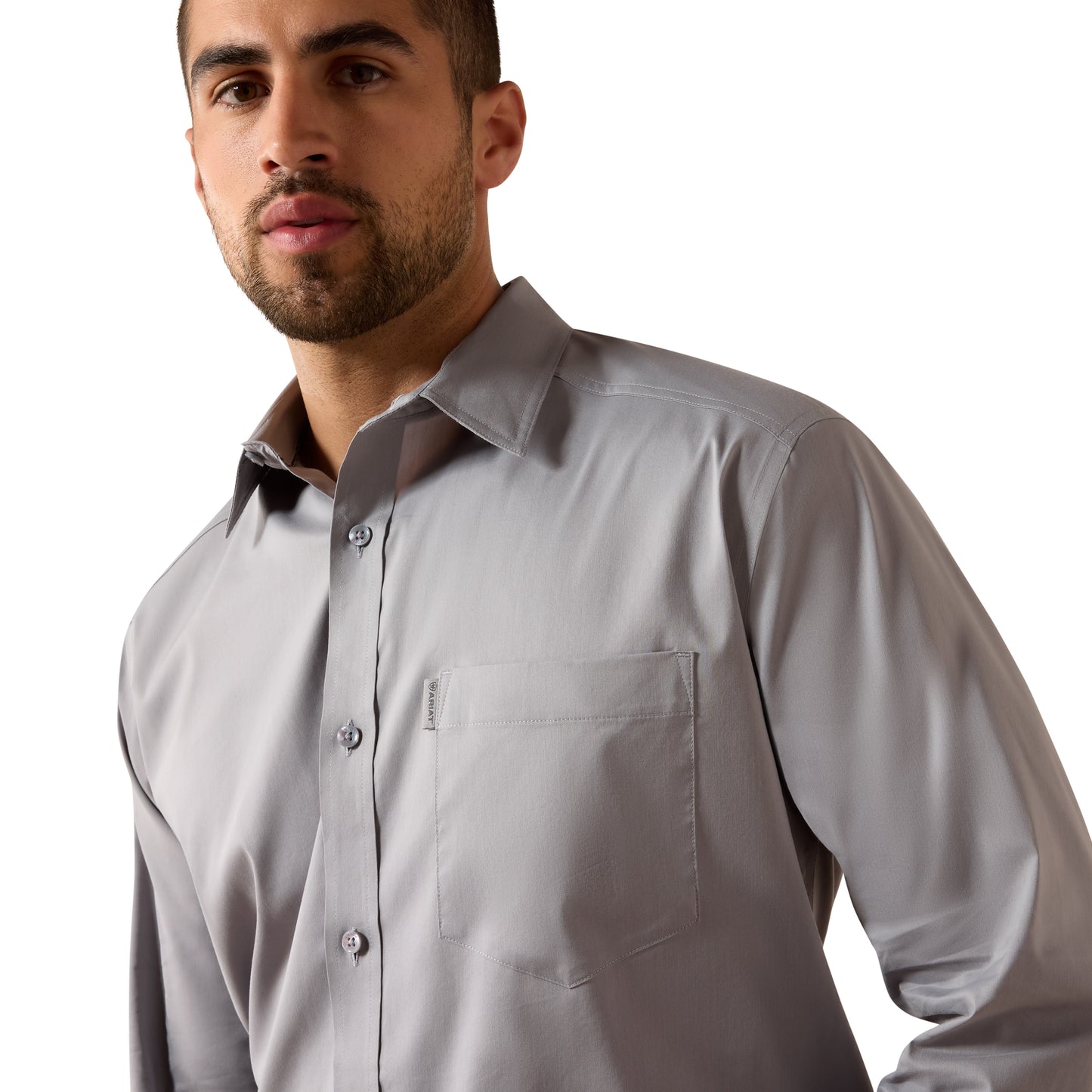 Ariat Men's Everything Sky Rocket Grey Classic Fit Shirt 10072733