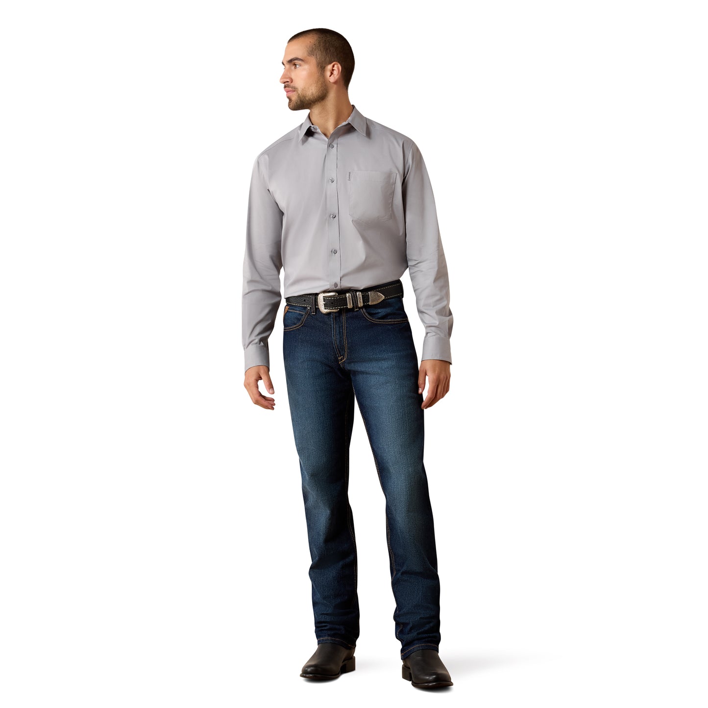 Ariat Men's Everything Sky Rocket Grey Classic Fit Shirt 10072733