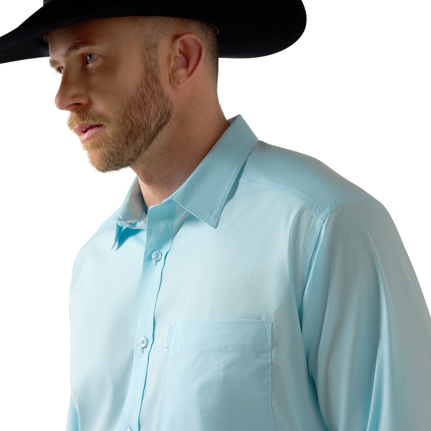 Ariat Men's Everything Classic Fit Crystal Blue Shirt 10072735