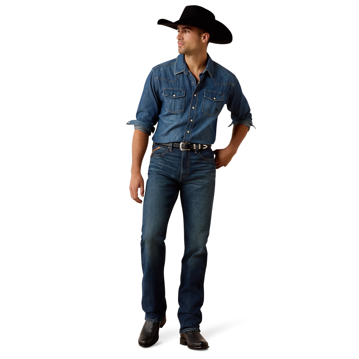 Ariat Men's M7 Slim Ray Classic Rise Pro Series Straight Leg Jeans 10073015