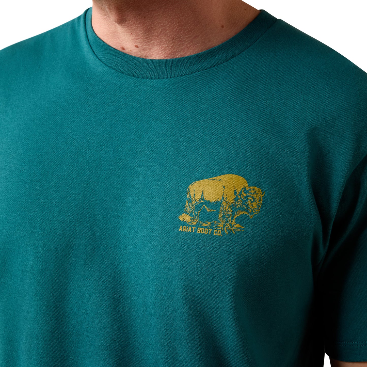 Ariat Men's Bison Wander Flag Mediterranean Classic Fit T-Shirt 10073412