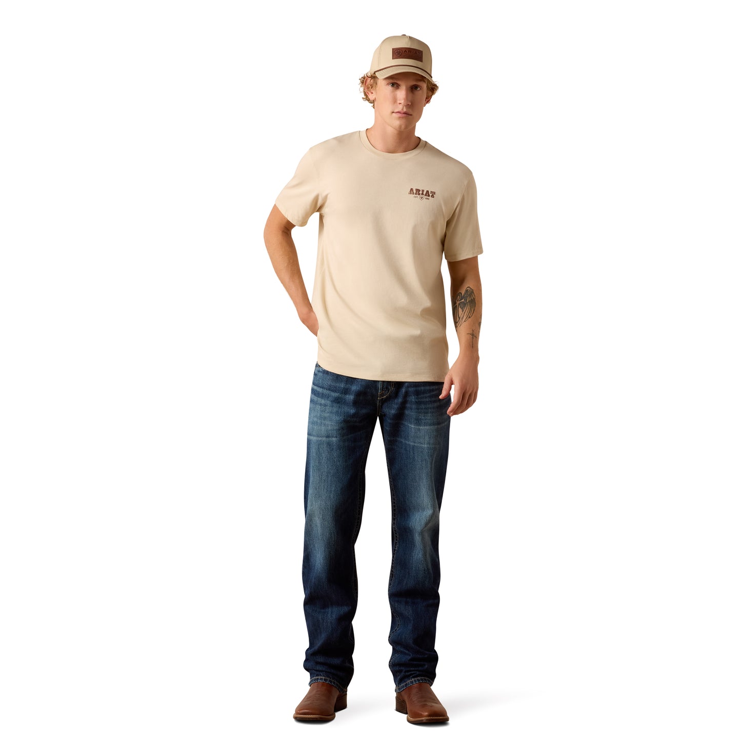 Ariat Men's Cowboy Up Natural T-Shirt 10073414
