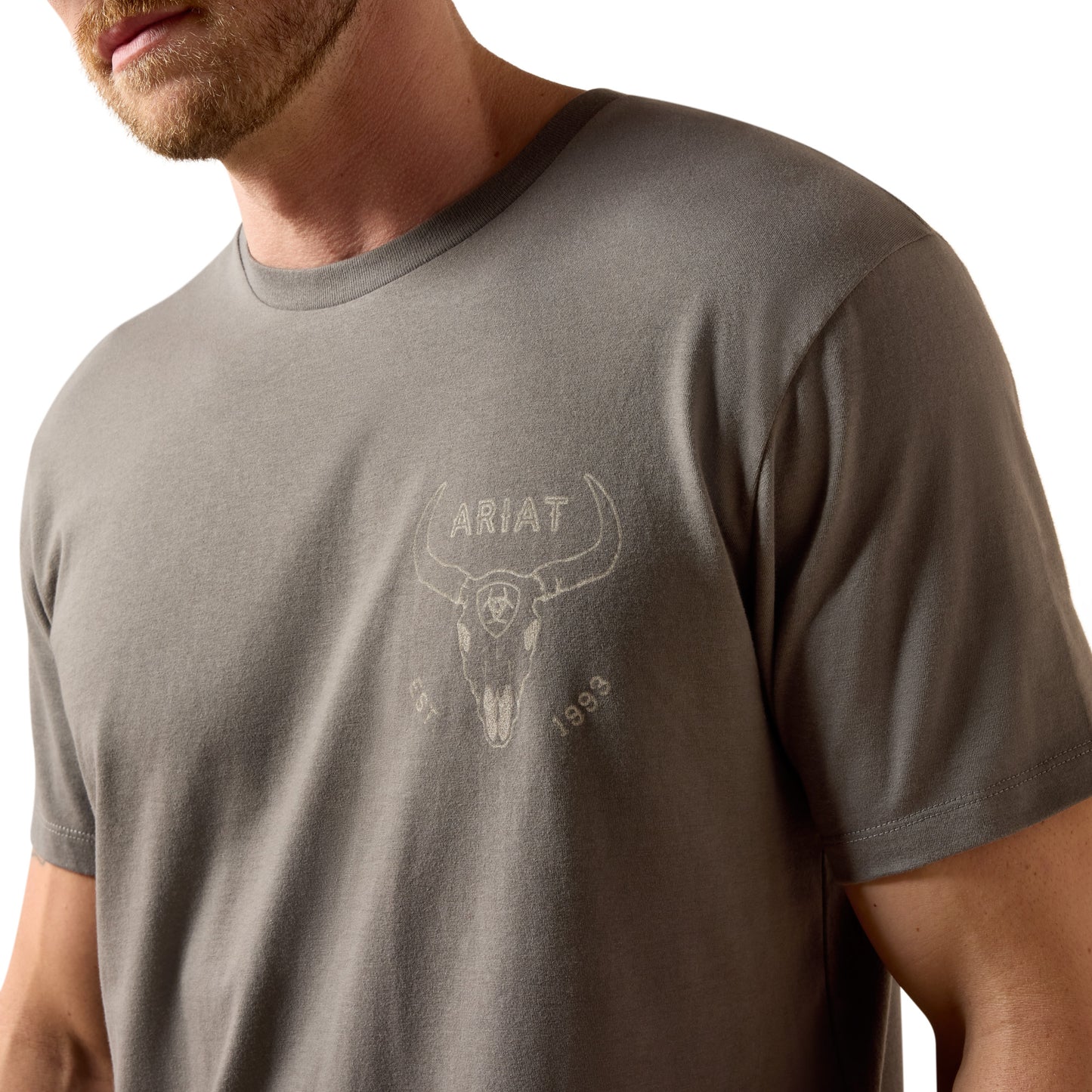 Ariat Men's Desert Badge Tradition Smoked Pearl T-Shirt 10073415