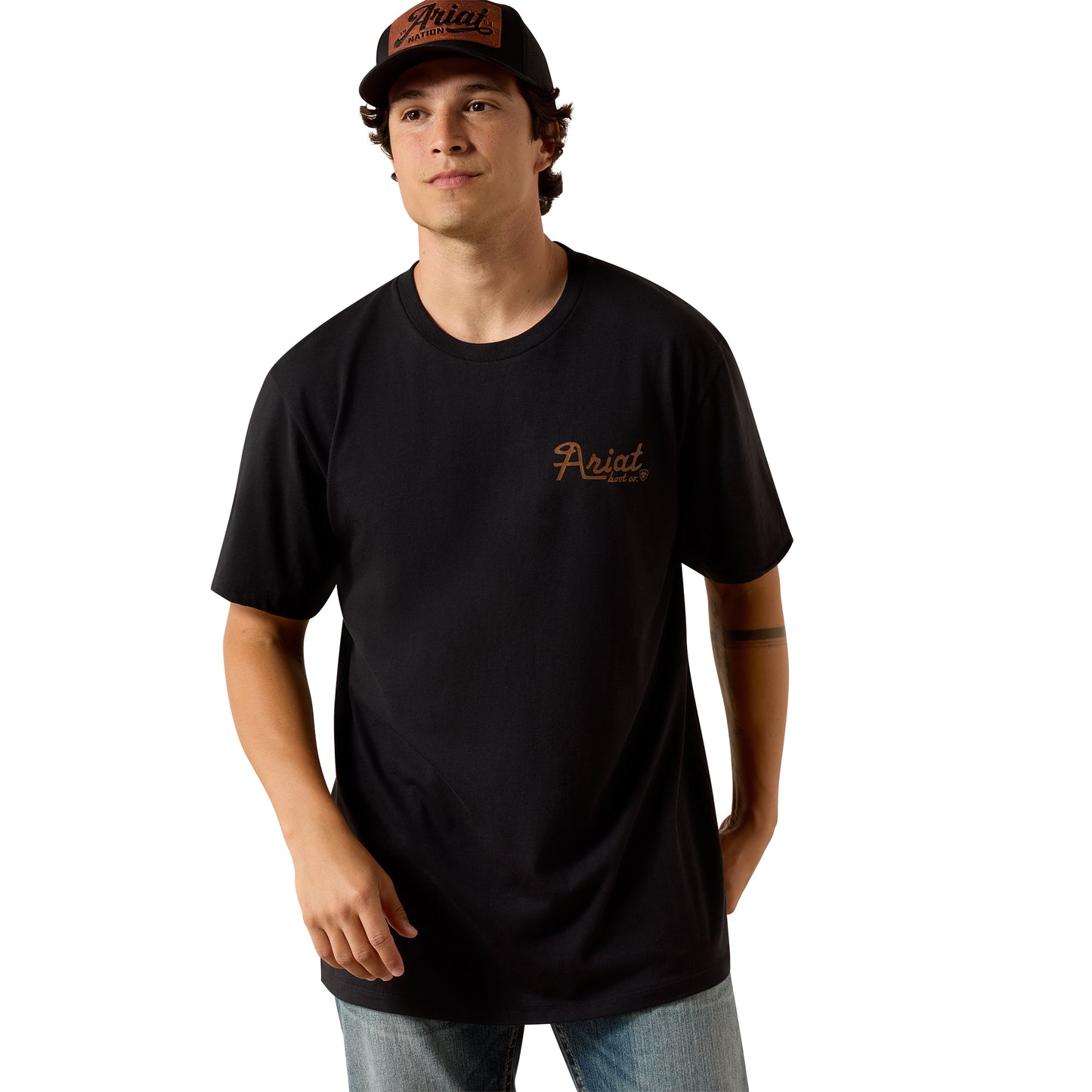 Ariat Men's Cowmooflage Black Classic Fit T-Shirt 10073419