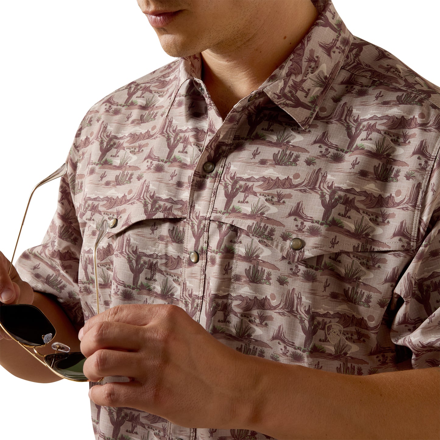 Ariat Men's VentTEK Tuffet Southwest Landscape Print Western Snap Shirt 10073426