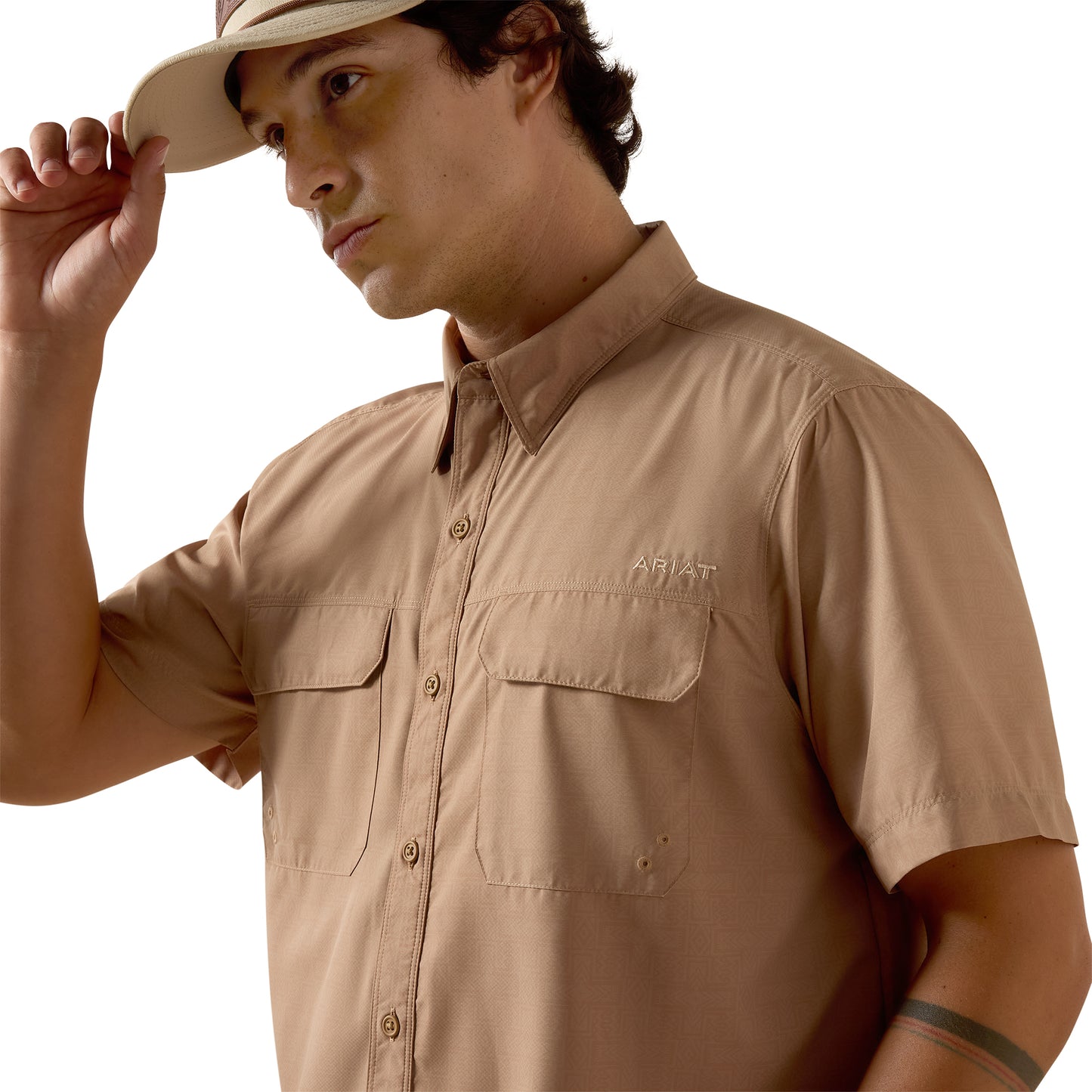 Ariat Men's VentTEK Cartouche Printed Outbound Fitted Shirt 10073427