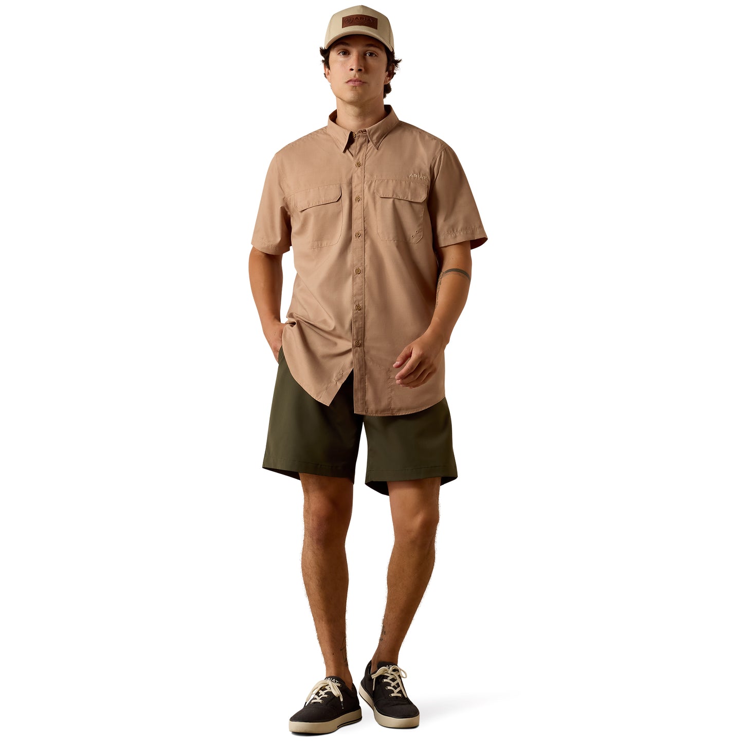 Ariat Men's VentTEK Cartouche Printed Outbound Fitted Shirt 10073427