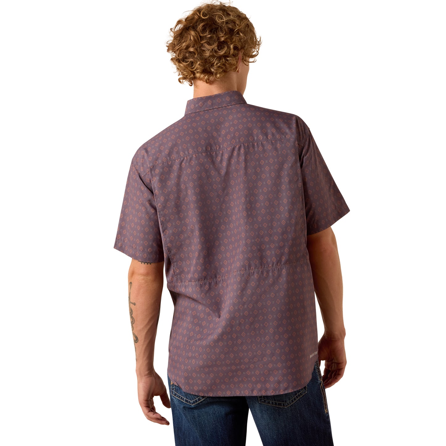Ariat Men's VentTEK Outbound Black Printed Classic Fit Shirt 10073428