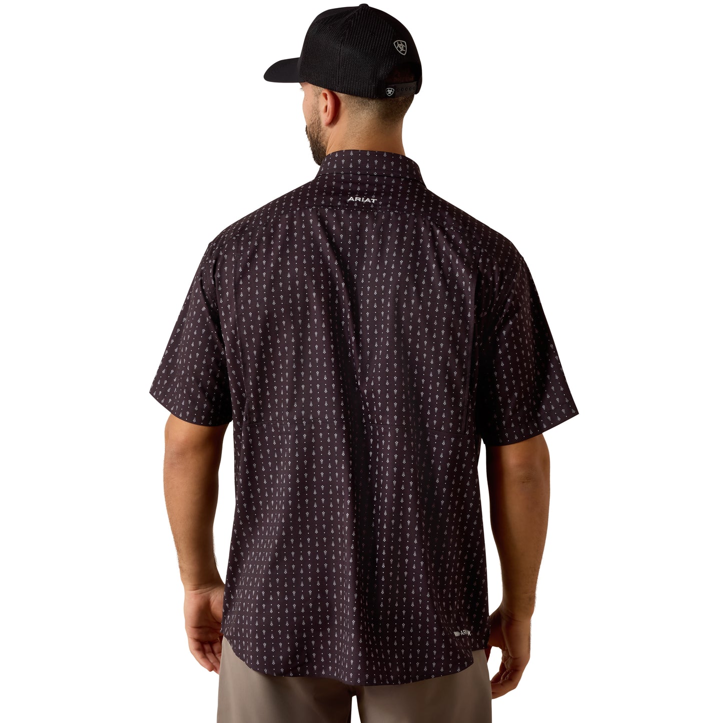 Ariat Men's VentTEK Black Printed Classic Fit Shirt 10073431