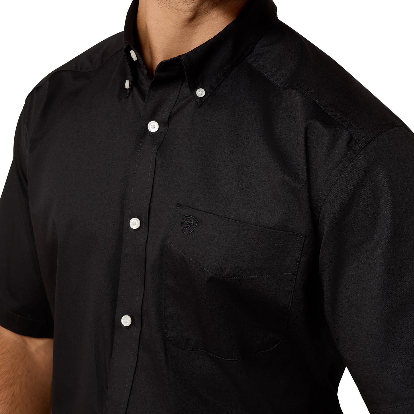Ariat Men's Lightweight Twill Black Classic Fit Shirt 10073432