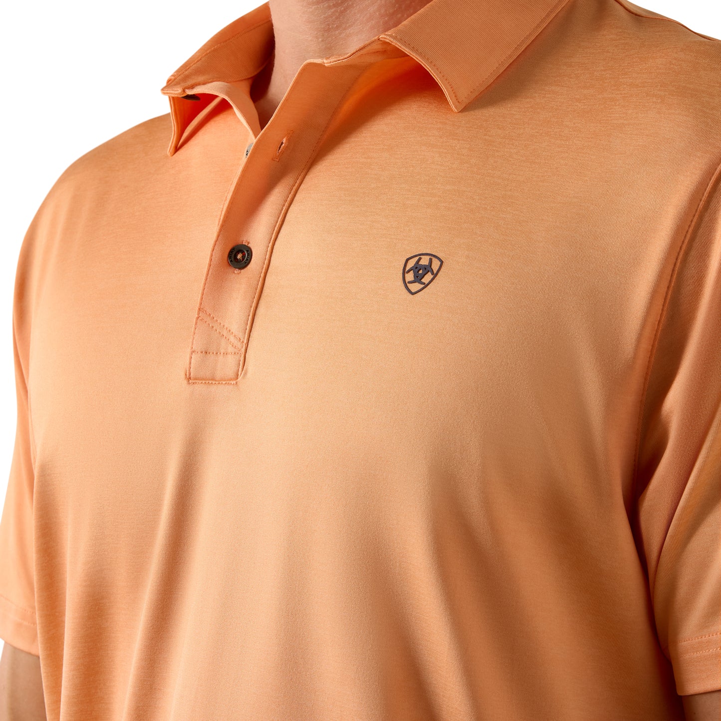 Ariat Men's Charger 2.0 Cantaloupe Fitted Polo 10073465