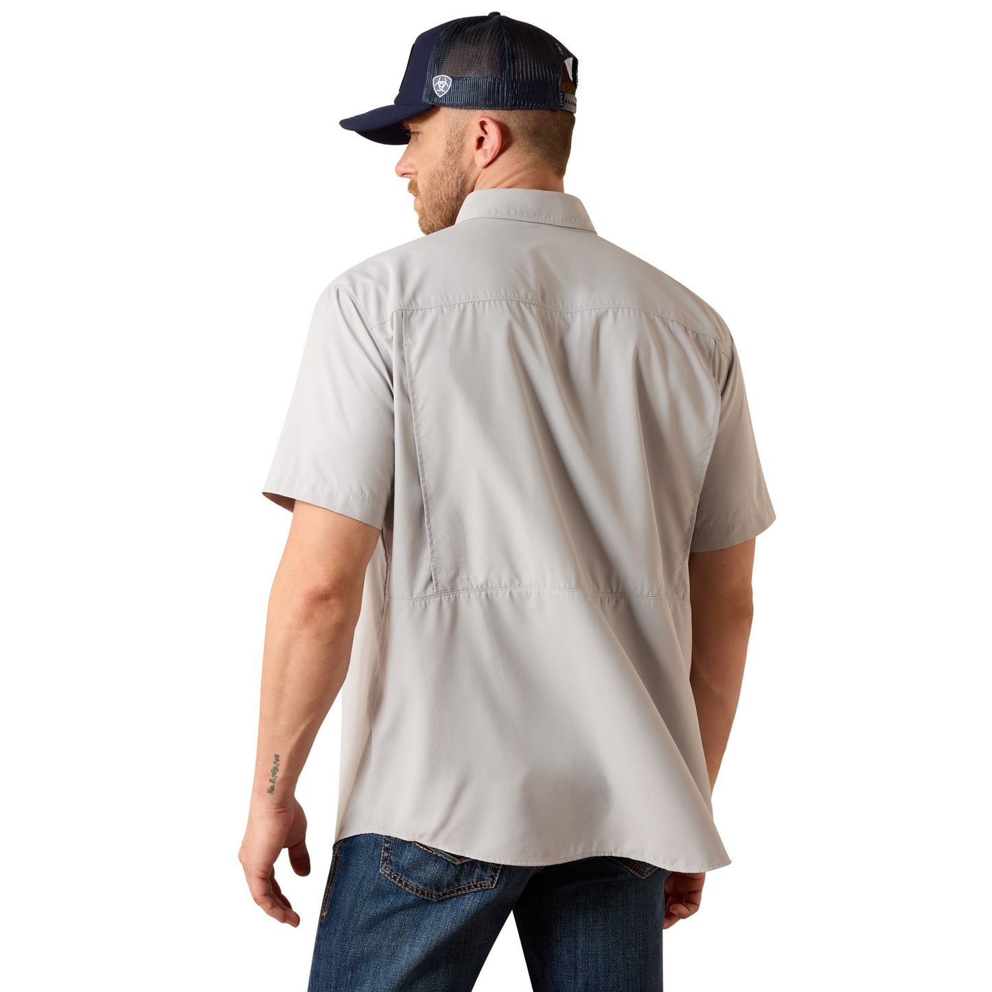 Ariat Men's VentTEK Outbound Light Grey Classic Fit Shirt 10073473