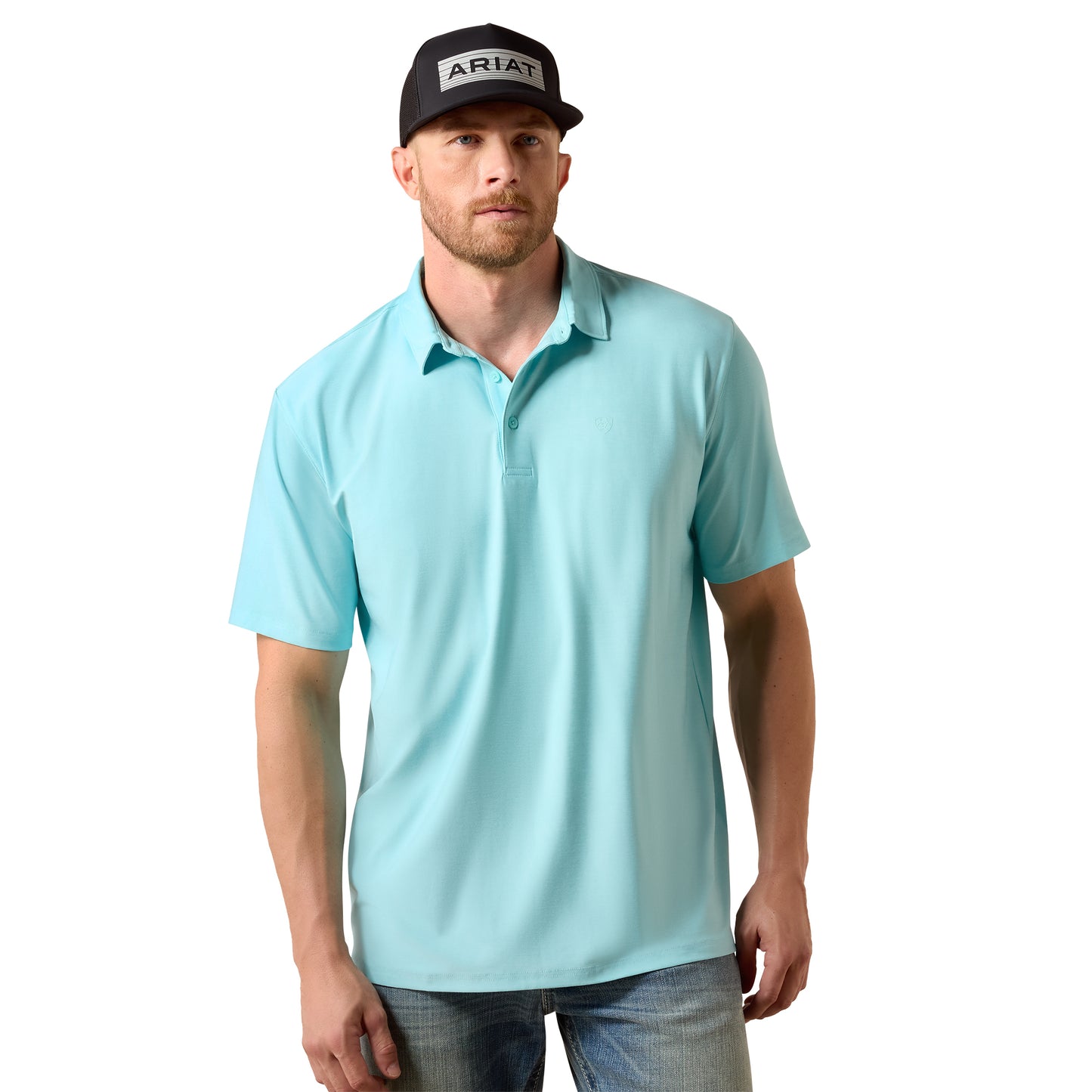 Ariat Men's Charger 2.0 Angel Blue Polo 10073475