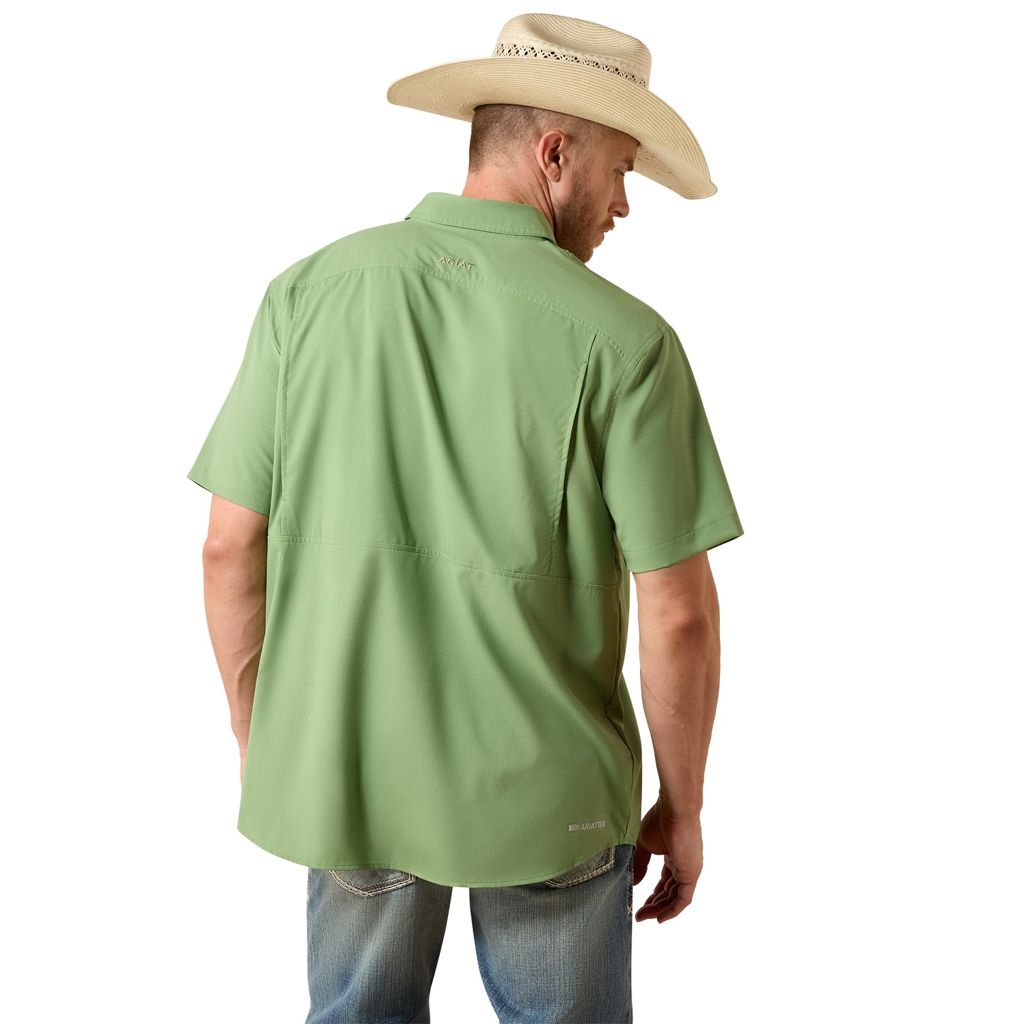 Ariat Men's VentTEK Watercrest Green Classic Fit Shirt 10073480