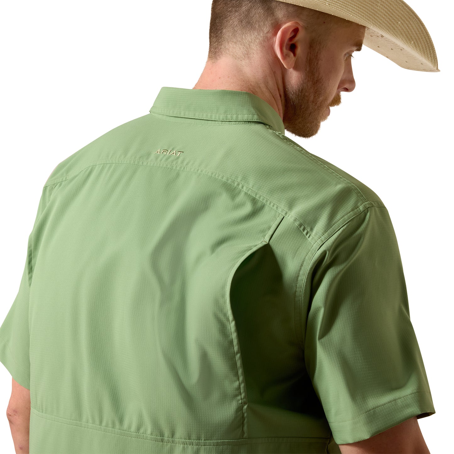 Ariat Men's VentTEK Watercrest Green Classic Fit Shirt 10073480