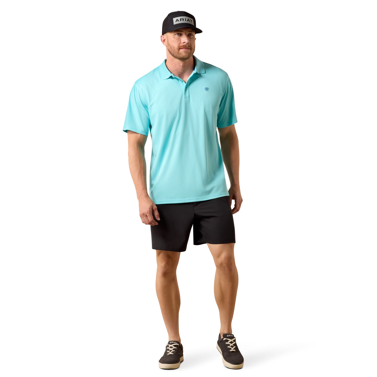 Ariat Men's Tek Angel Blue Polo 10073481