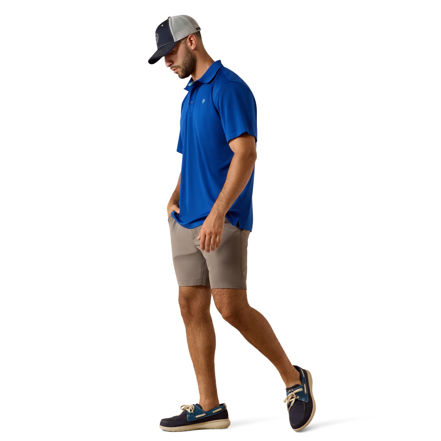 Ariat Men's Tek Blue Quartz Polo 10073482