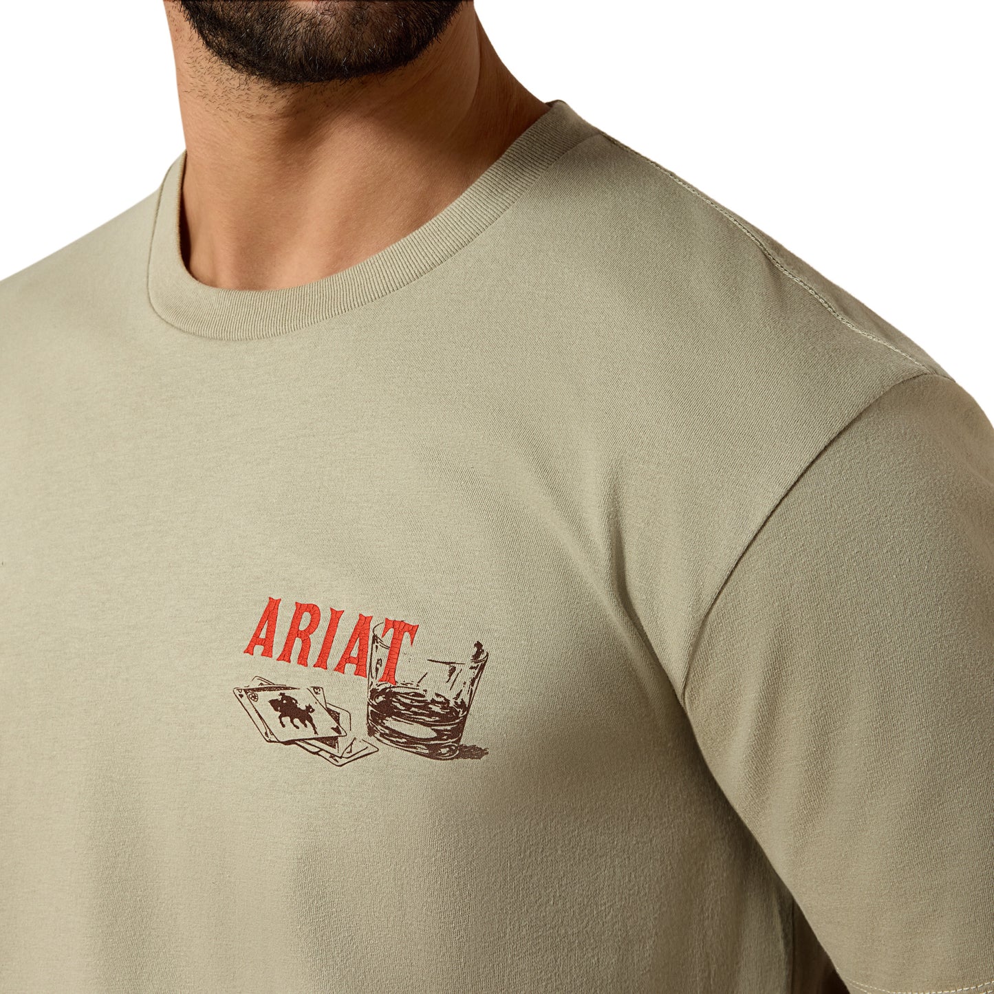 Ariat Men's Whiskey Uno Elm Brown T-Shirt 10073484