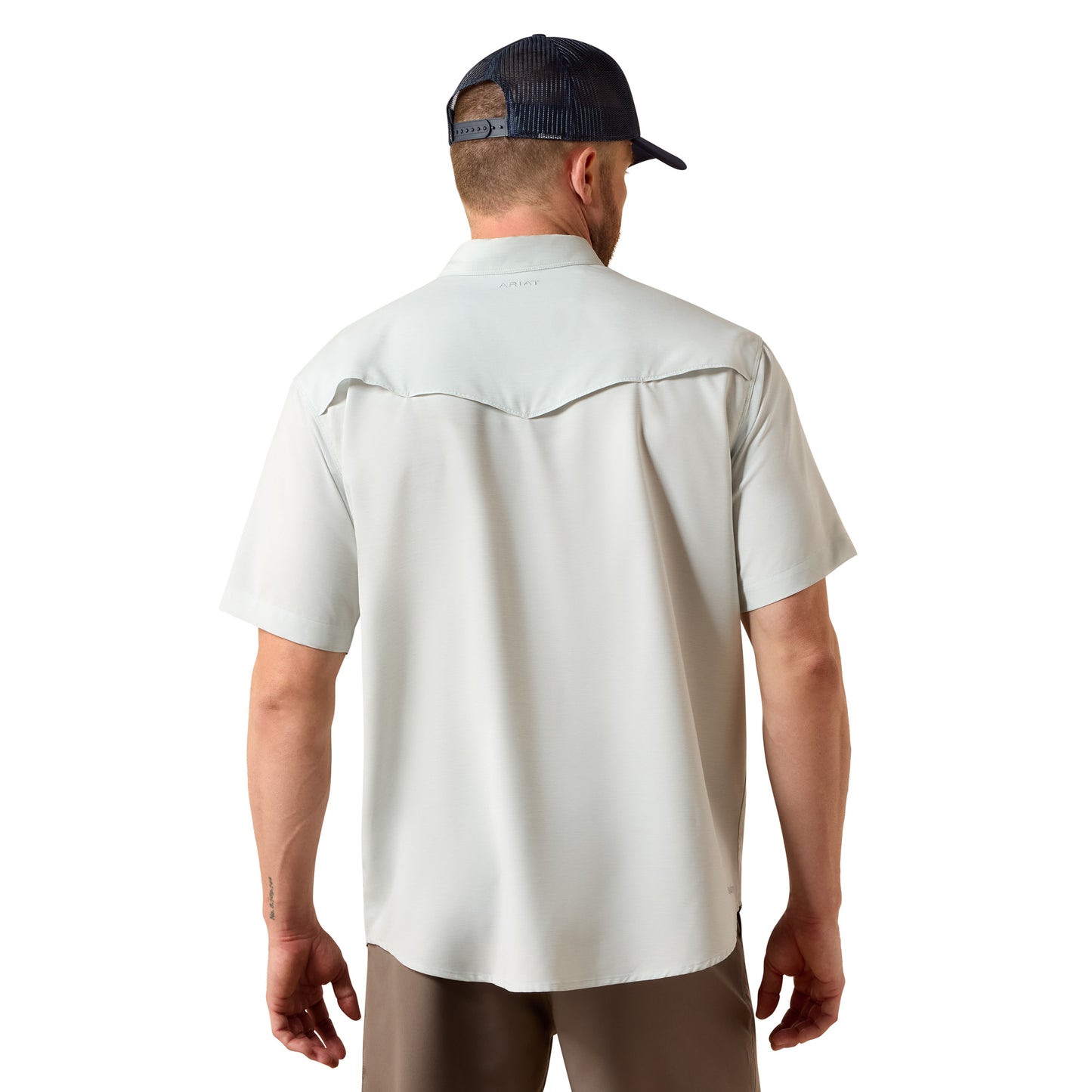 Ariat Men's Western VentTEK Aqua Heather Classic Fit Shirt 10073498