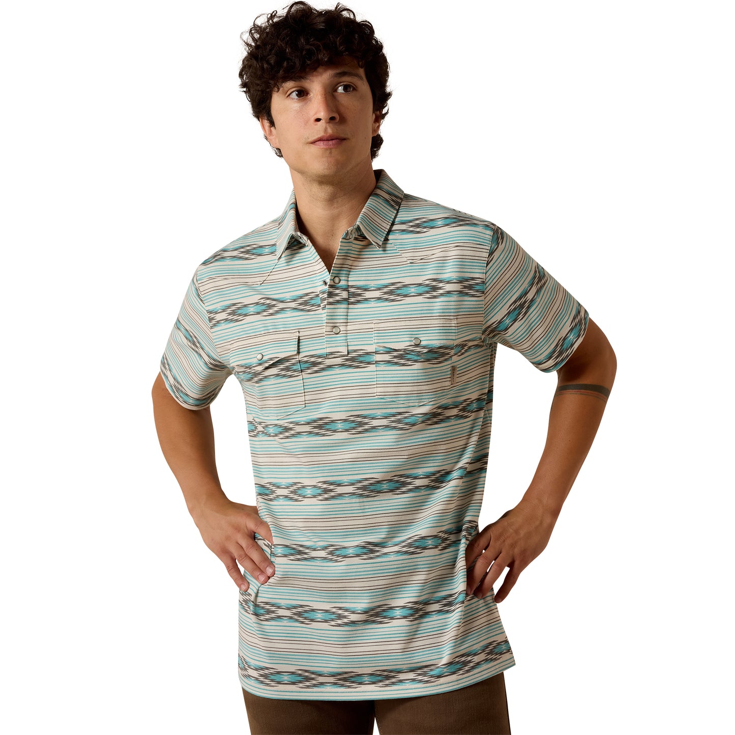 Ariat Men's Retro Western Snap Polo 10073501