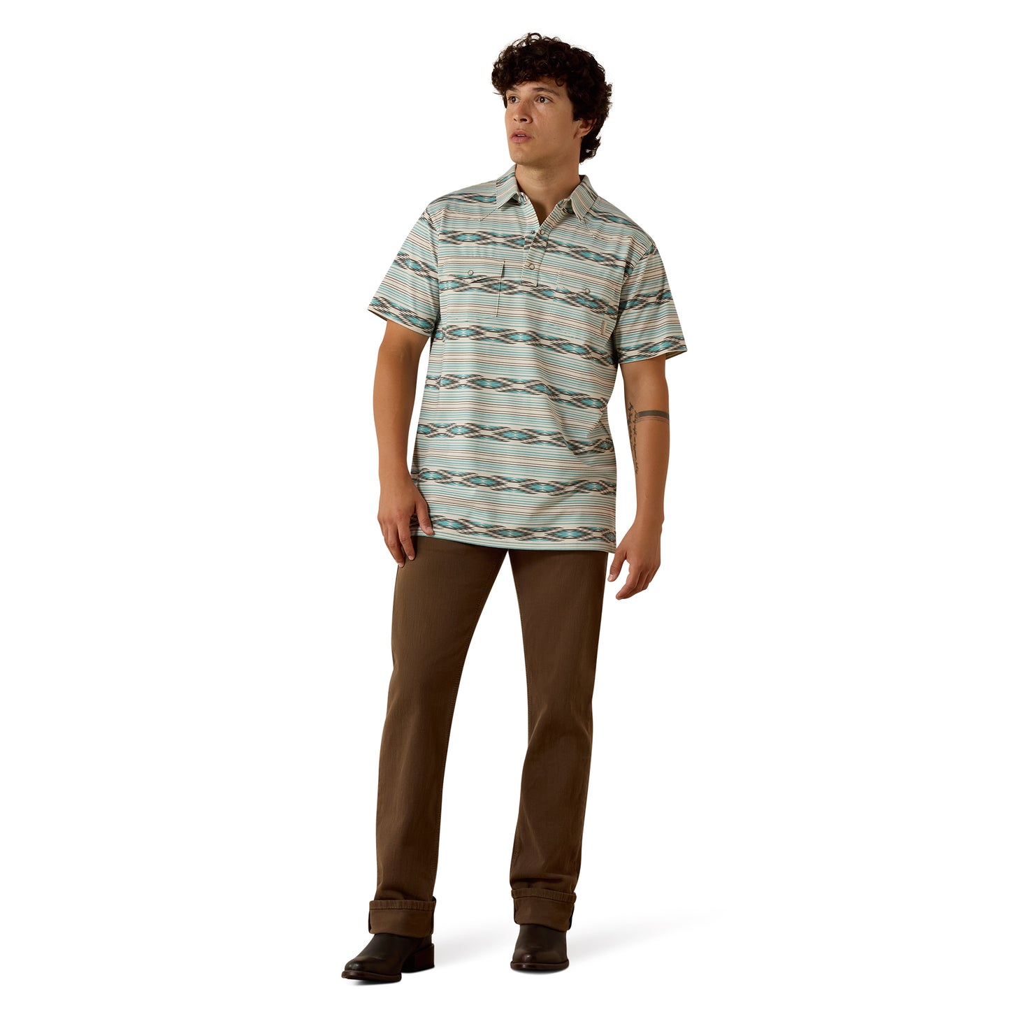 Ariat Men's Retro Western Snap Polo 10073501