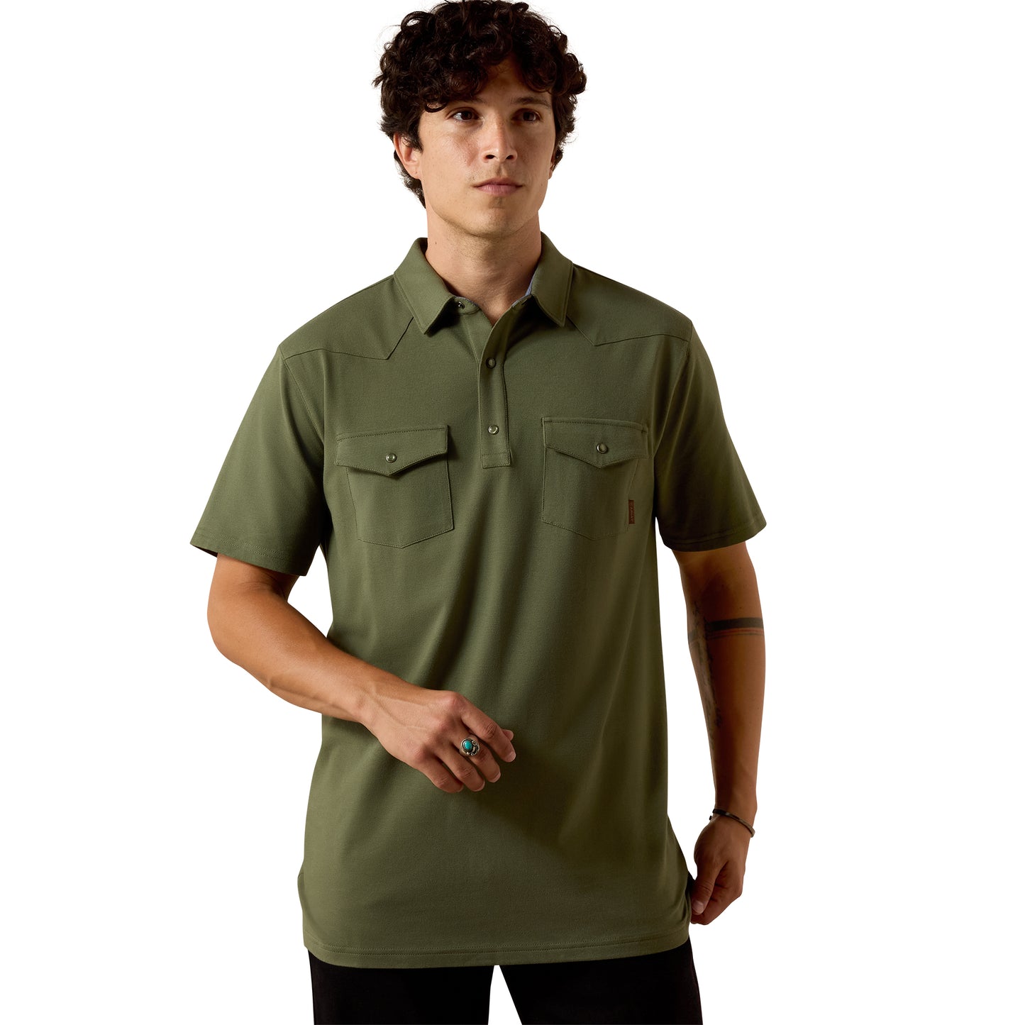Ariat Men's Western Snap Polo 10073502