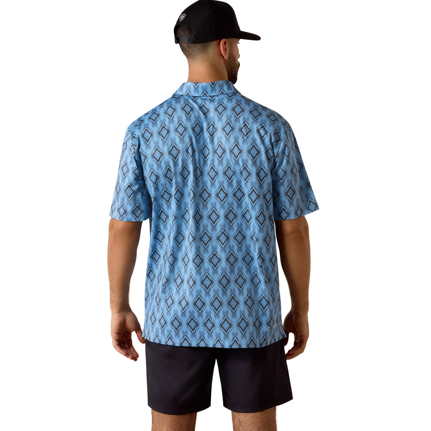 Ariat Men's 360 Airflow Blissful Blue Polo 10073509