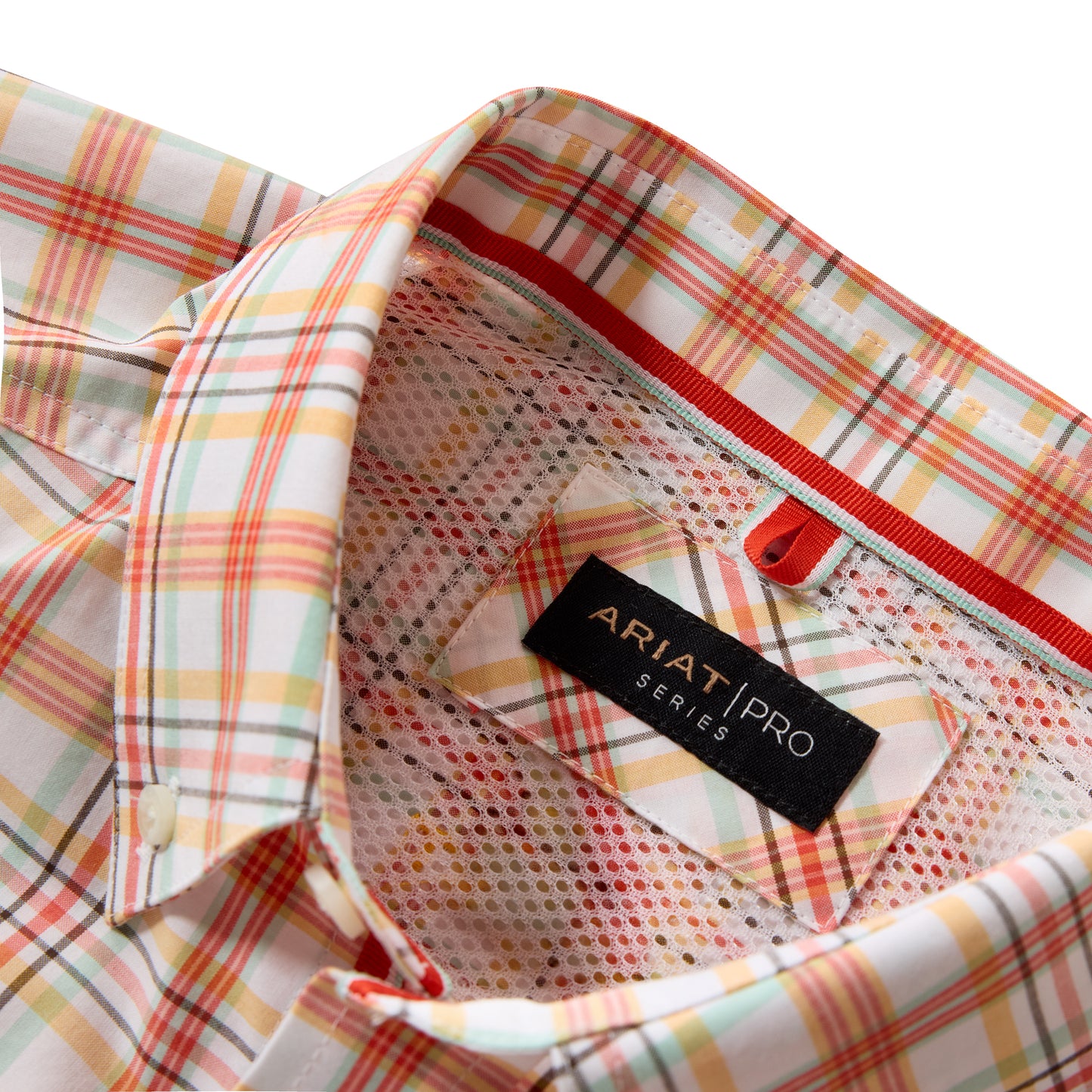 Ariat Men's Pro Series Nico White Multi Plaid Classic Fit Shirt 10073562