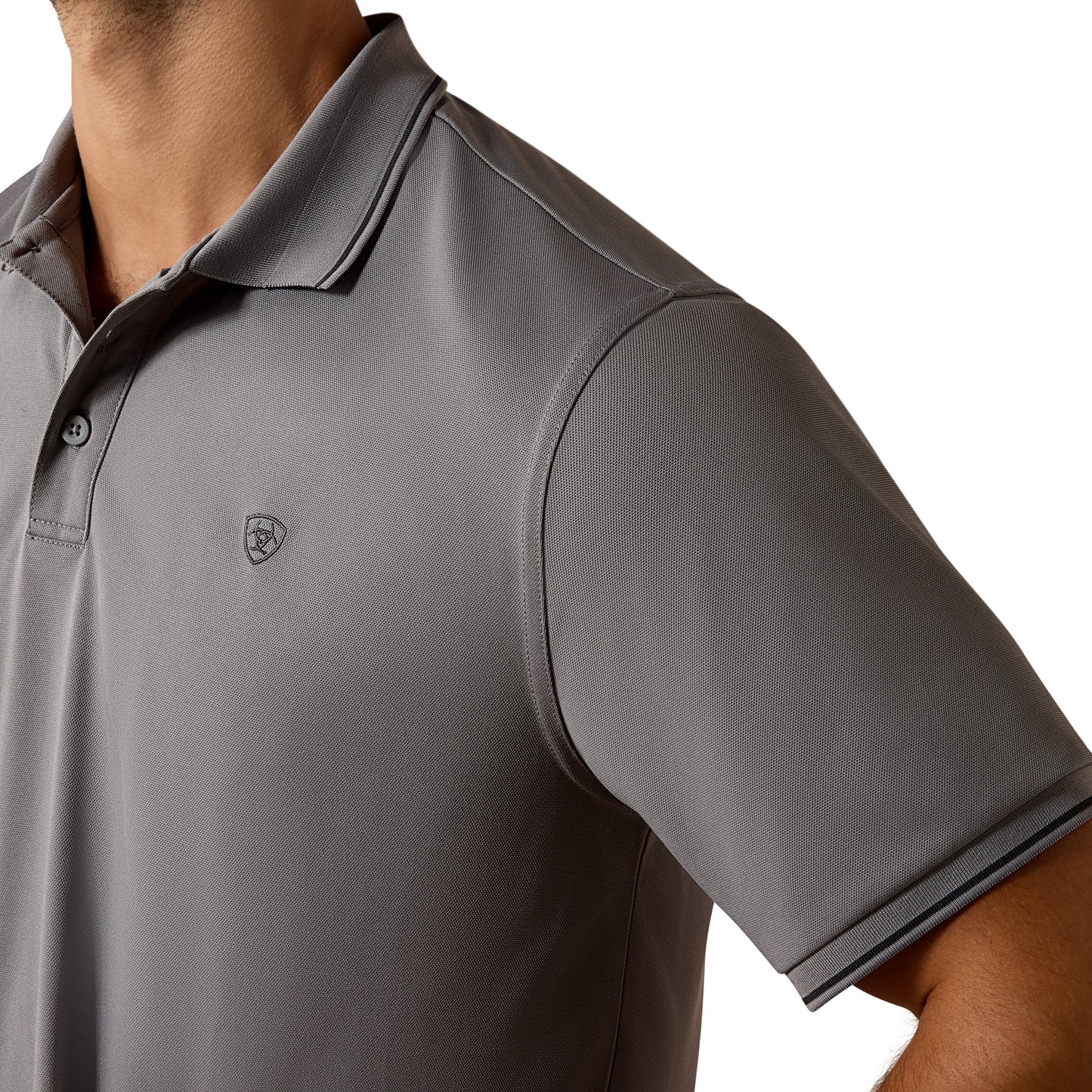 Ariat Men's Logo Fitted Sky Rocket Polo 10073583