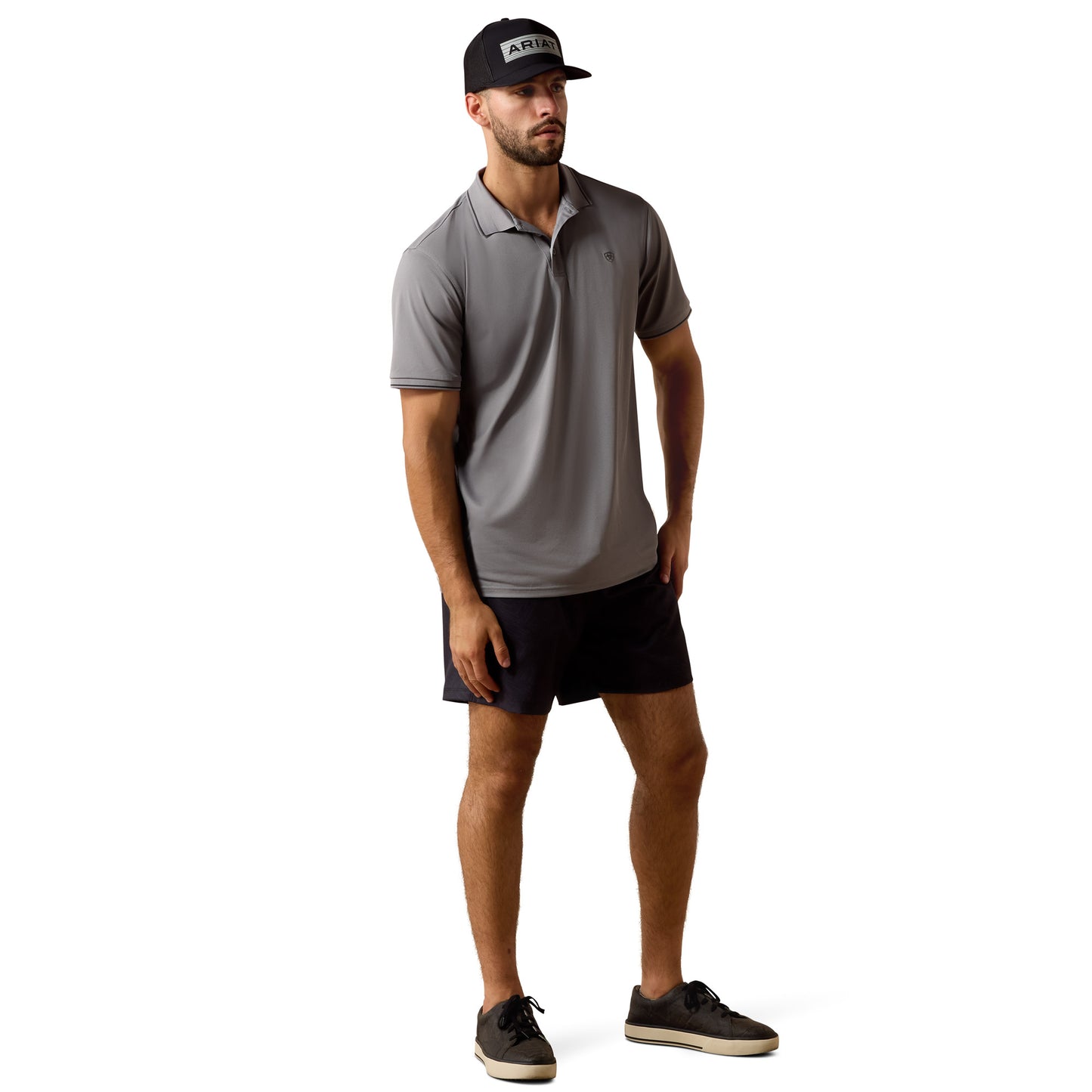 Ariat Men's Logo Fitted Sky Rocket Polo 10073583