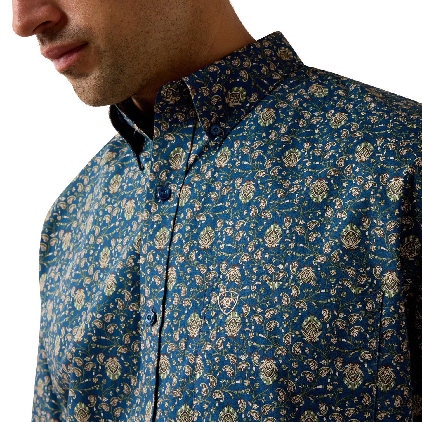 Ariat Men's Sheppard Key Largo Paisley Print Classic Fit Shirt 10073593