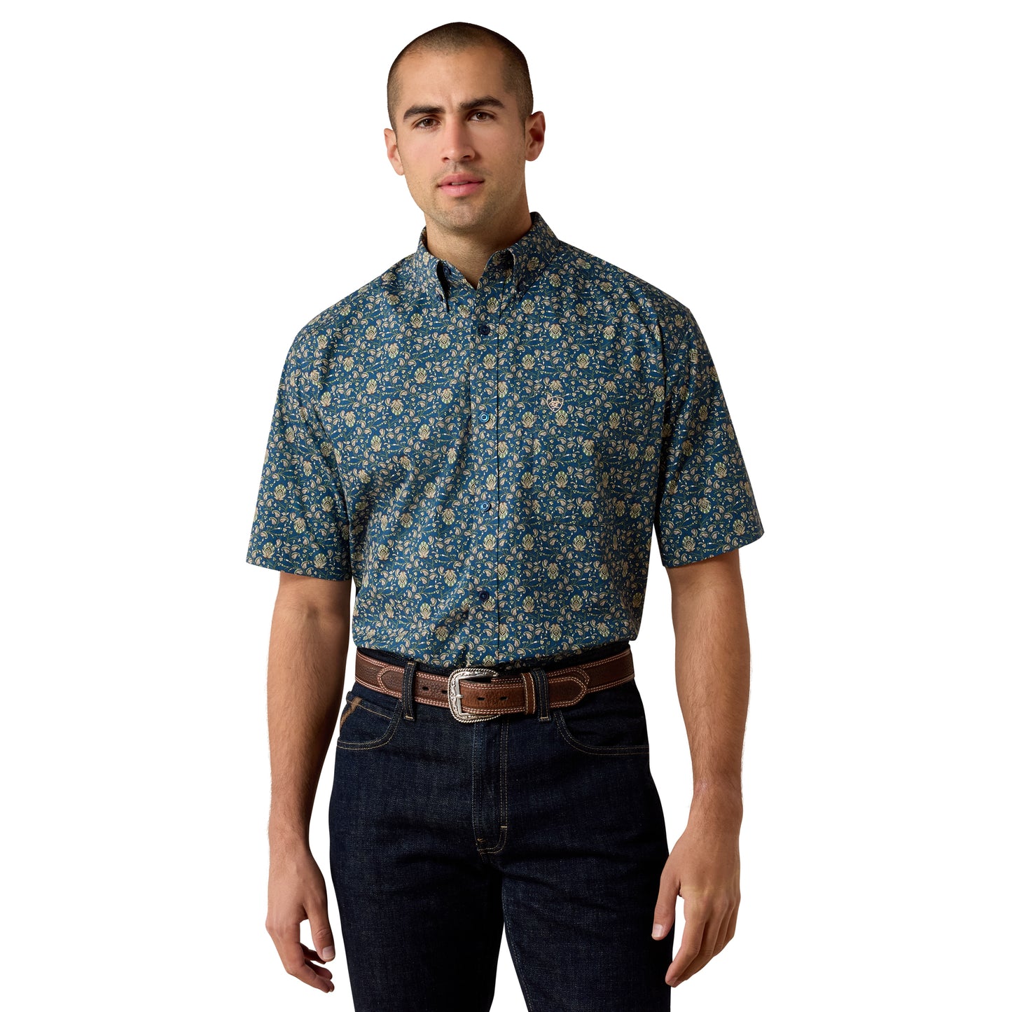 Ariat Men's Sheppard Key Largo Paisley Print Classic Fit Shirt 10073593