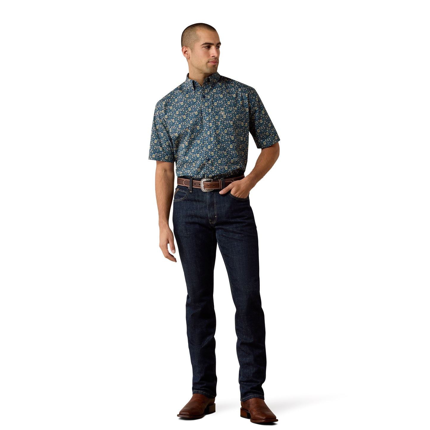Ariat Men's Sheppard Key Largo Paisley Print Classic Fit Shirt 10073593