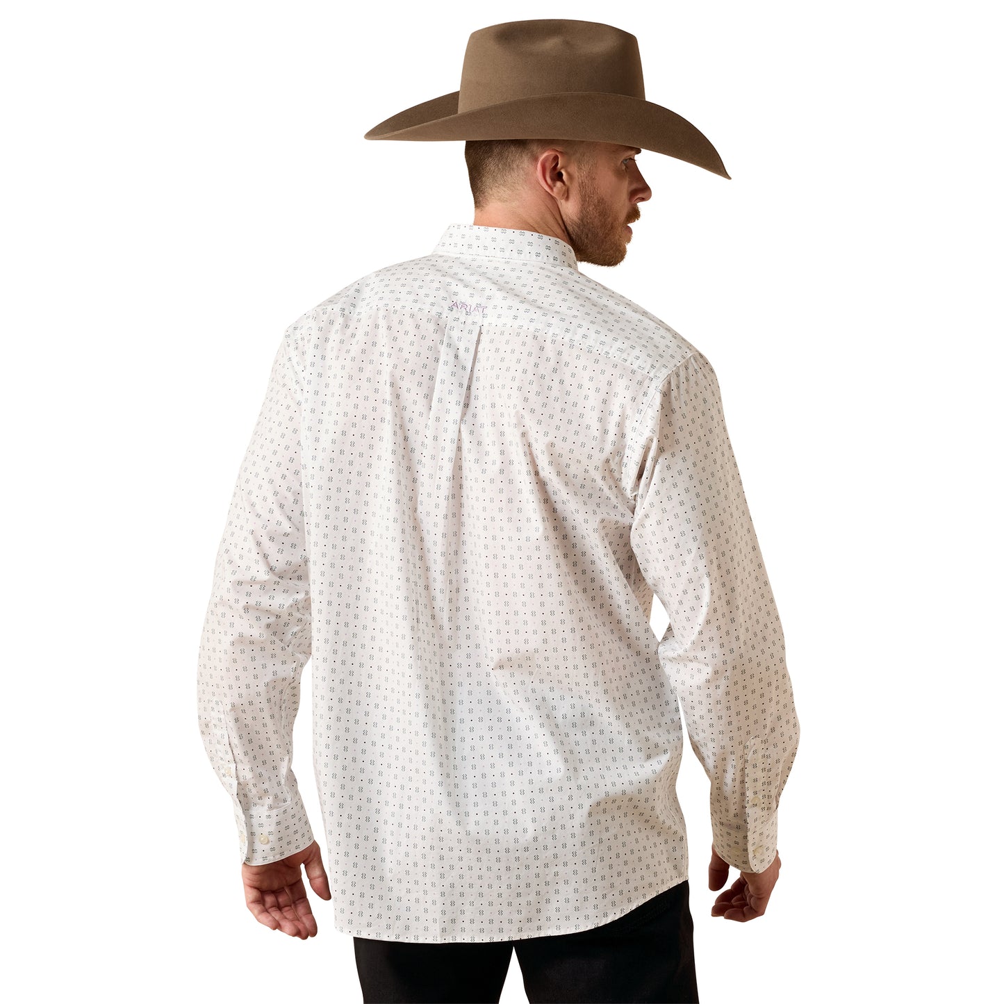 Ariat Men's Somers White Multi Print Classic Fit Shirt 10073594