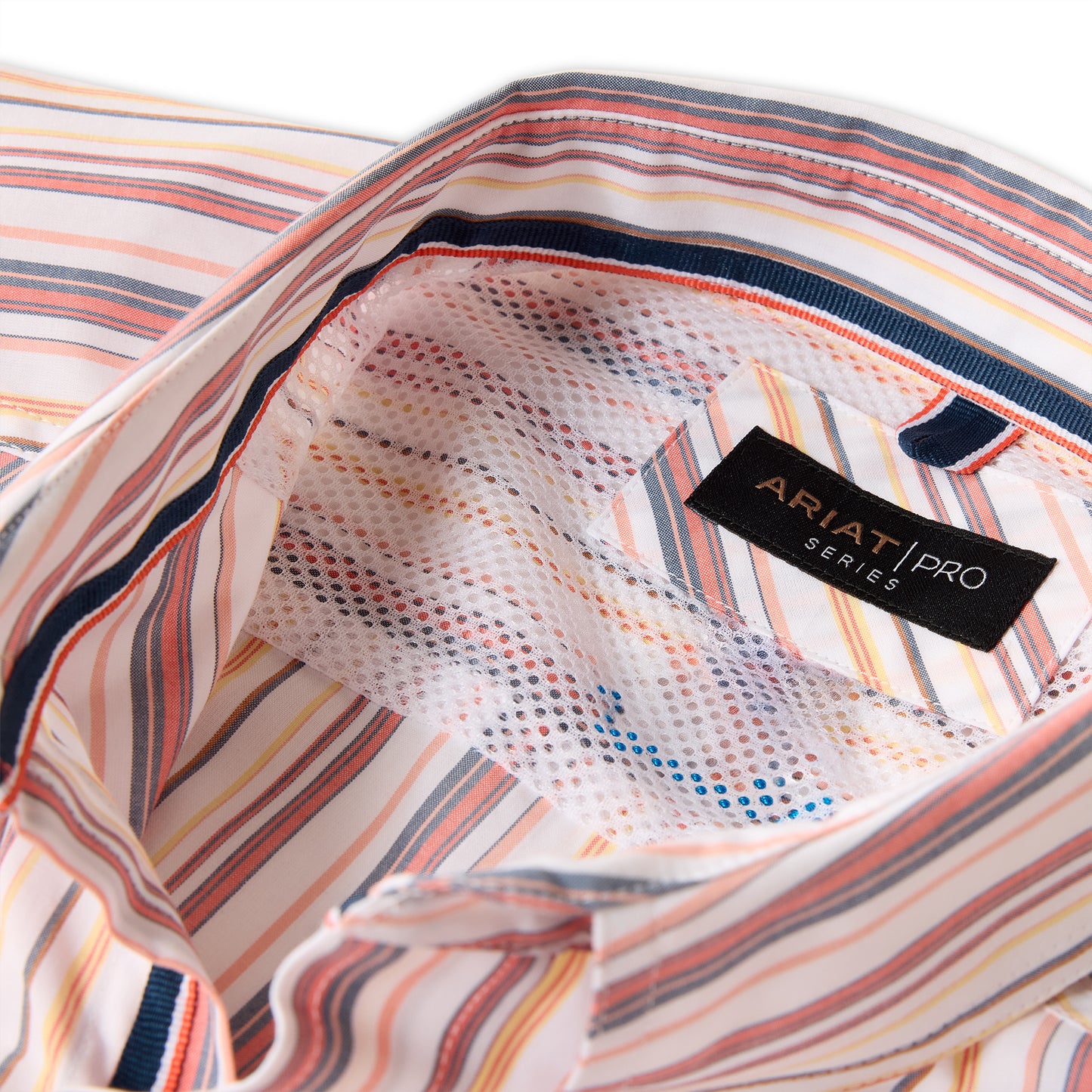 Ariat Men's Pro Series Neil Key Largo Blue Stripe Button Down Shirt 10073597