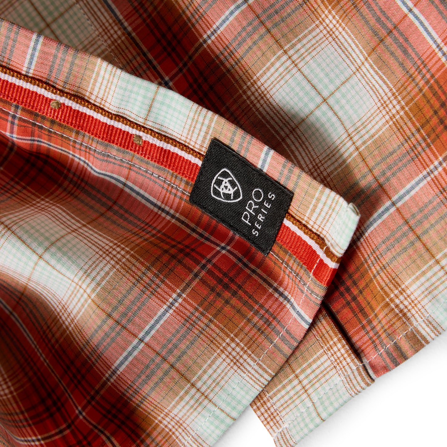 Ariat Men's Pro Series Ned Paprika Plaid Classic Button Down Shirt 10073601