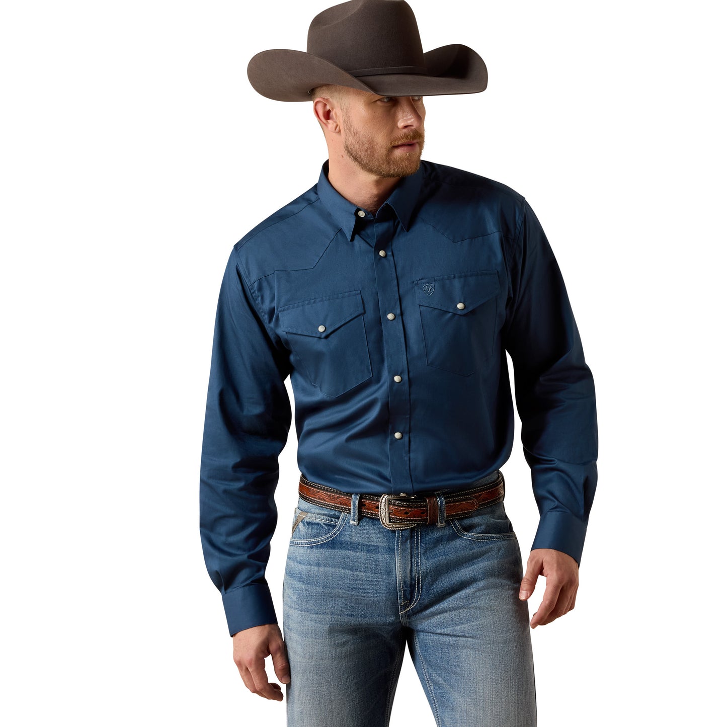 Ariat Men's Lightweight Key Largo Solid Twill Classic Fit Shirt 10073614