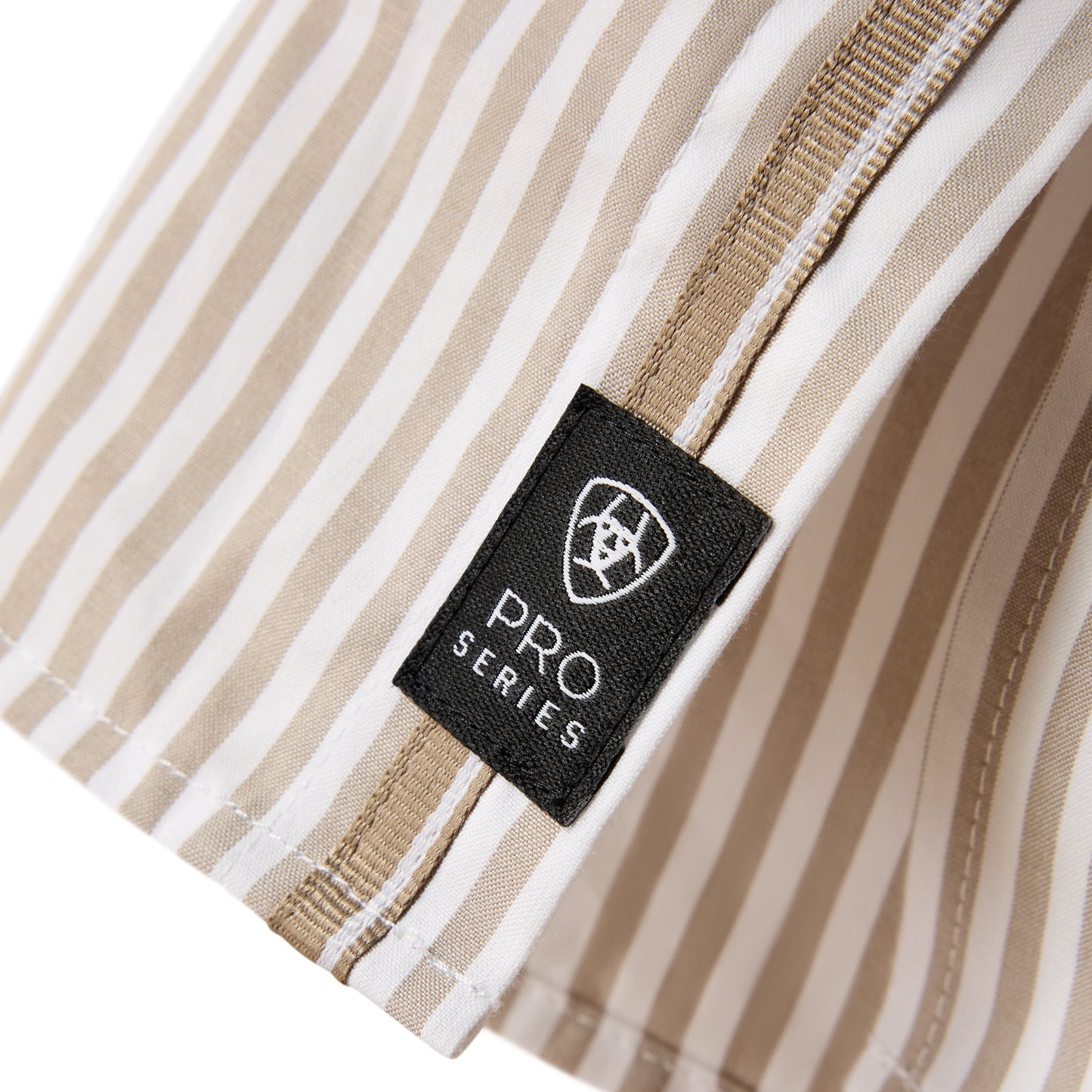 Ariat Men's Pro Series Frasier Roasted Cashew Stripe Fitted Snap Shirt 10073619