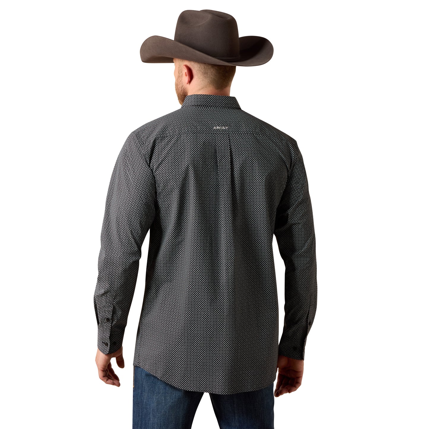 Ariat Men's Team Dariel Black Medallion Print Fitted Shirt 10073630