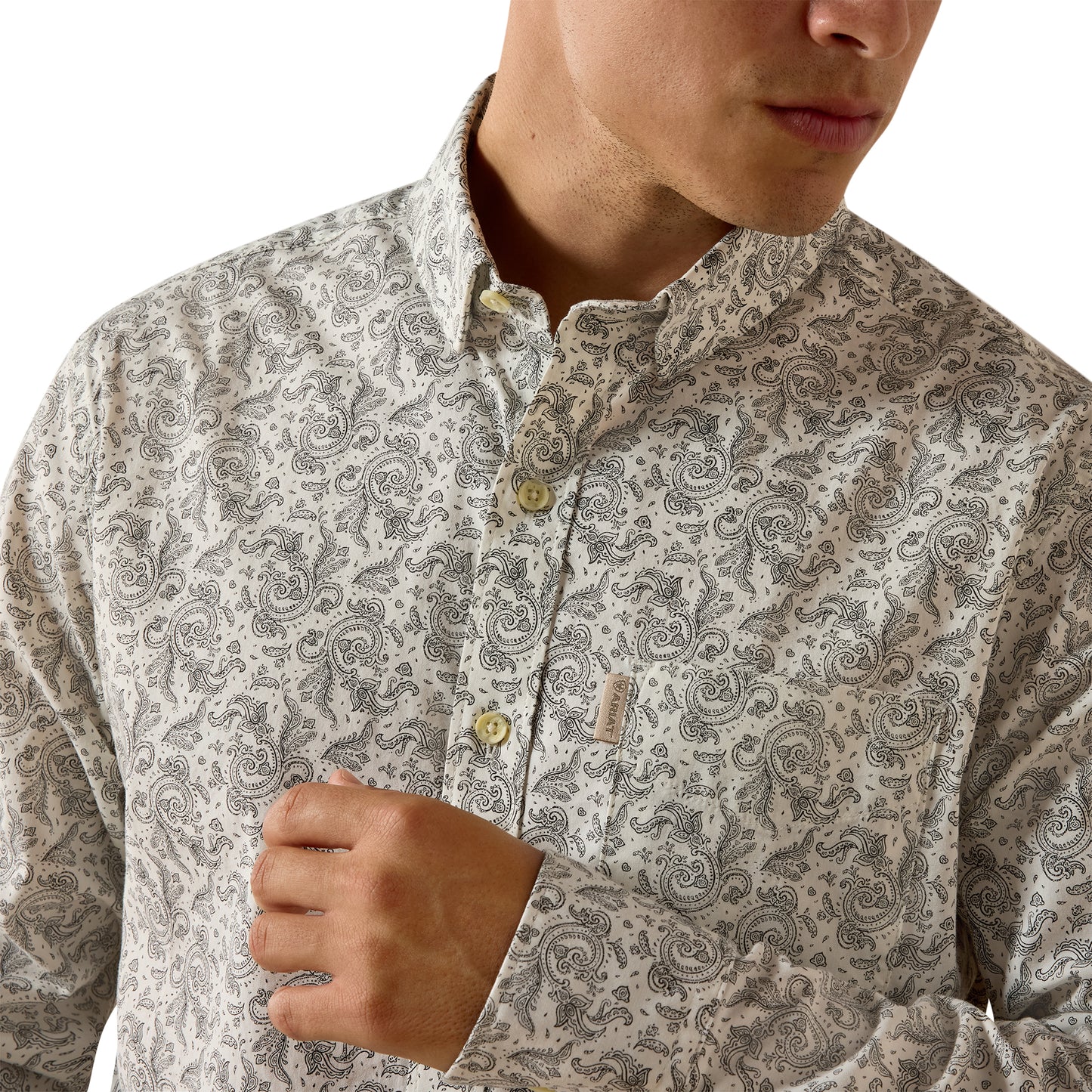 Ariat Men's Martin Pristine Paisley Print Modern Fit Shirt 10073642