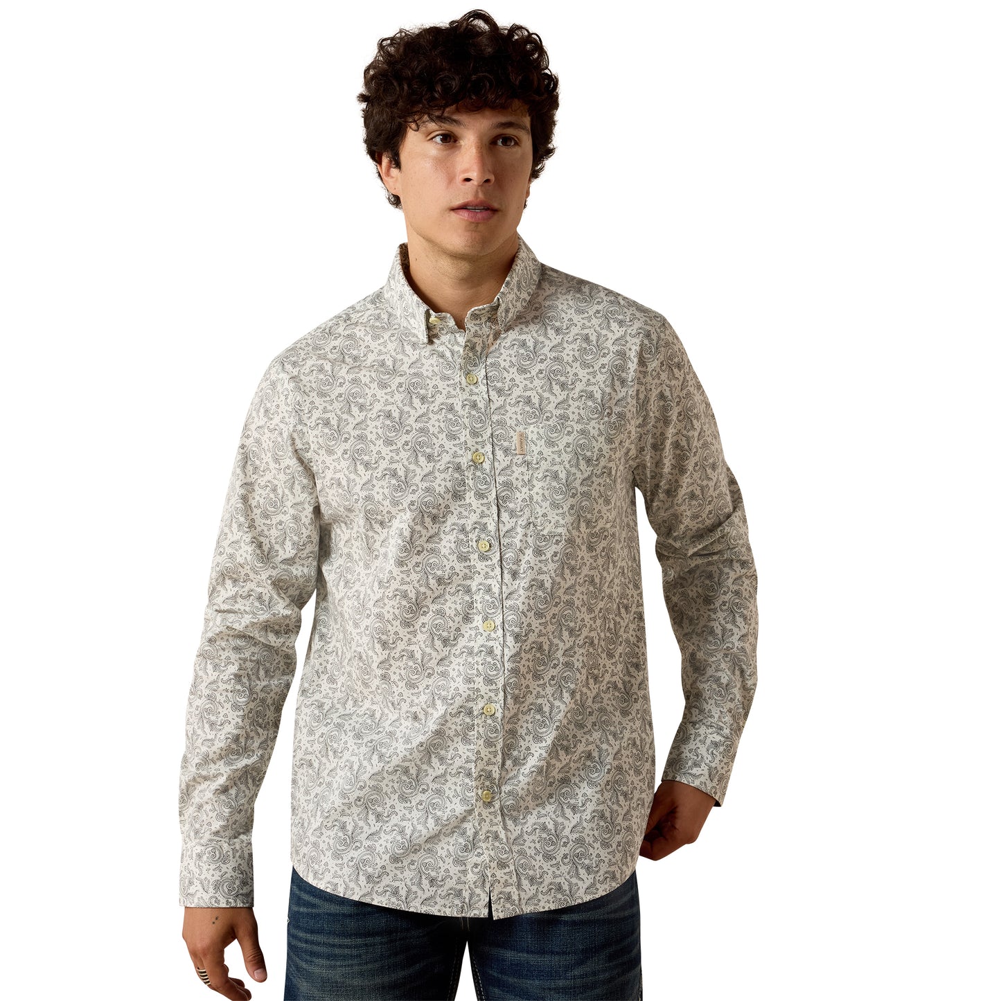 Ariat Men's Martin Pristine Paisley Print Modern Fit Shirt 10073642