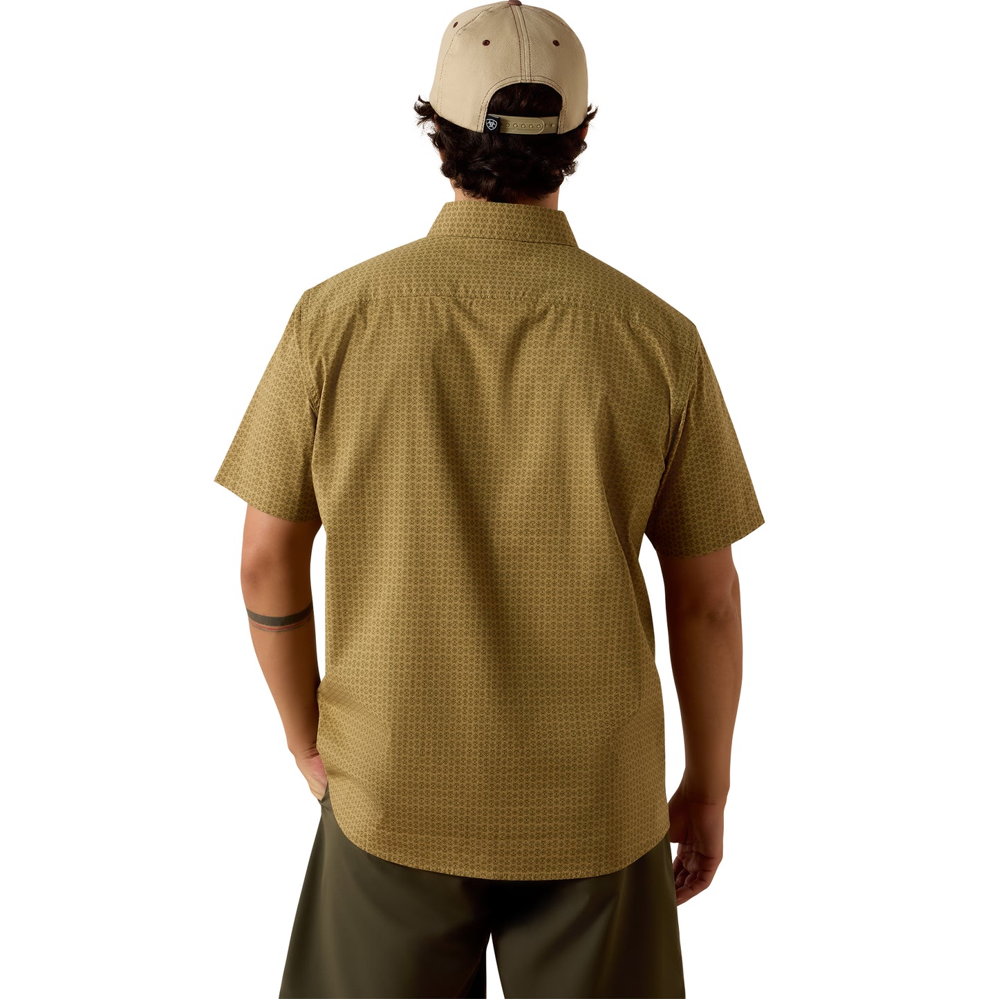 Ariat Men's Matt Cedar Arrow Block Print Modern Fit Shirt 10073646